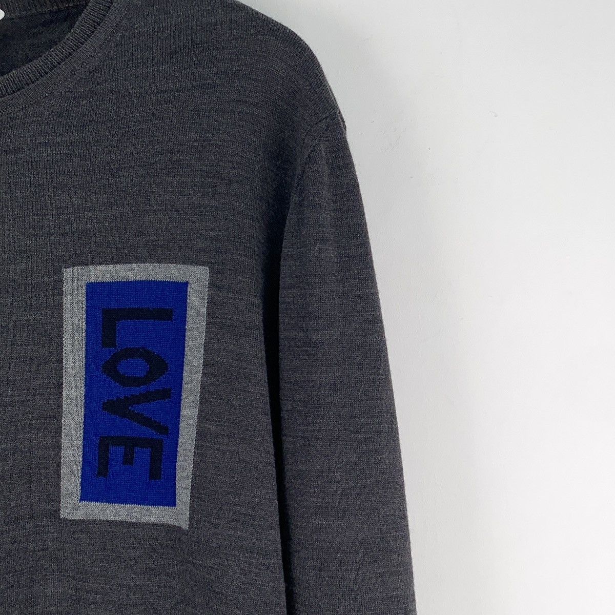 Fendi Fendi Black Letter Intarsia Long Sleeve Knit Sweater K26WX Size US M / EU 48-50 / 2 - 3 Thumbnail