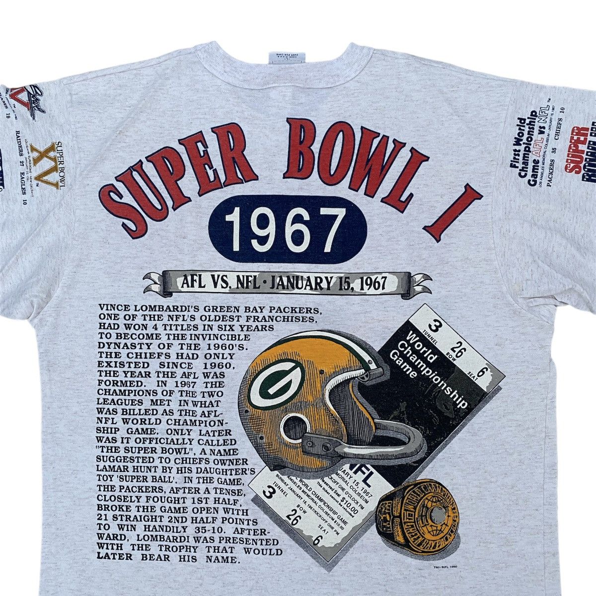 NFL Vintage 90s Long gone Super bowl Redskins tee Size US L / EU 52-54 / 3 - 7 Thumbnail