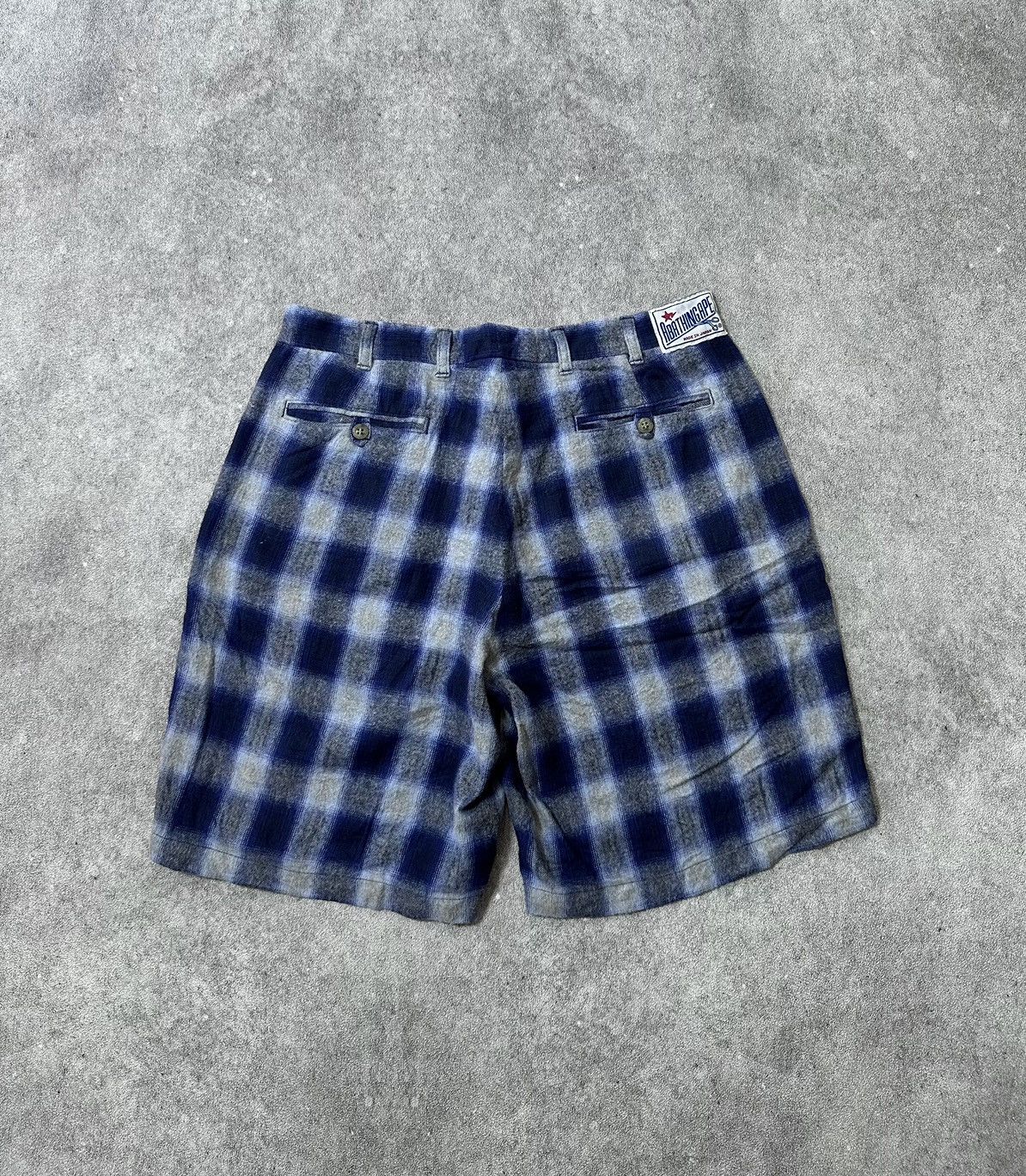 Bape Vintage Bape Plaid Short Pants Size US 32 / EU 48 - 2 Thumbnail