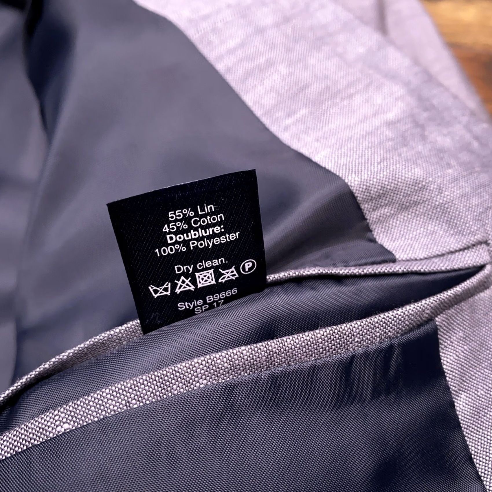 J.Crew J.CREW Blazer Sport Coat 40 Long Gray Linen Blend Notch Lapel Double-Vented Four-Button Inner Pockets Men's Regular Modern Shirt? Size 40R - 6 Thumbnail