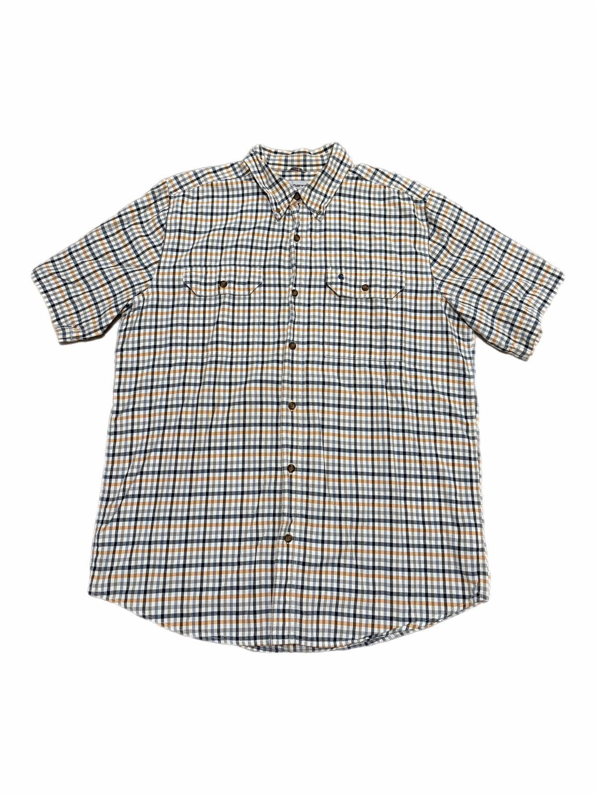 Carhartt Carhartt Relaxed Fit Plaid Short Sleeve Button Down Shirt Size US L / EU 52-54 / 3 - 1 Thumbnail