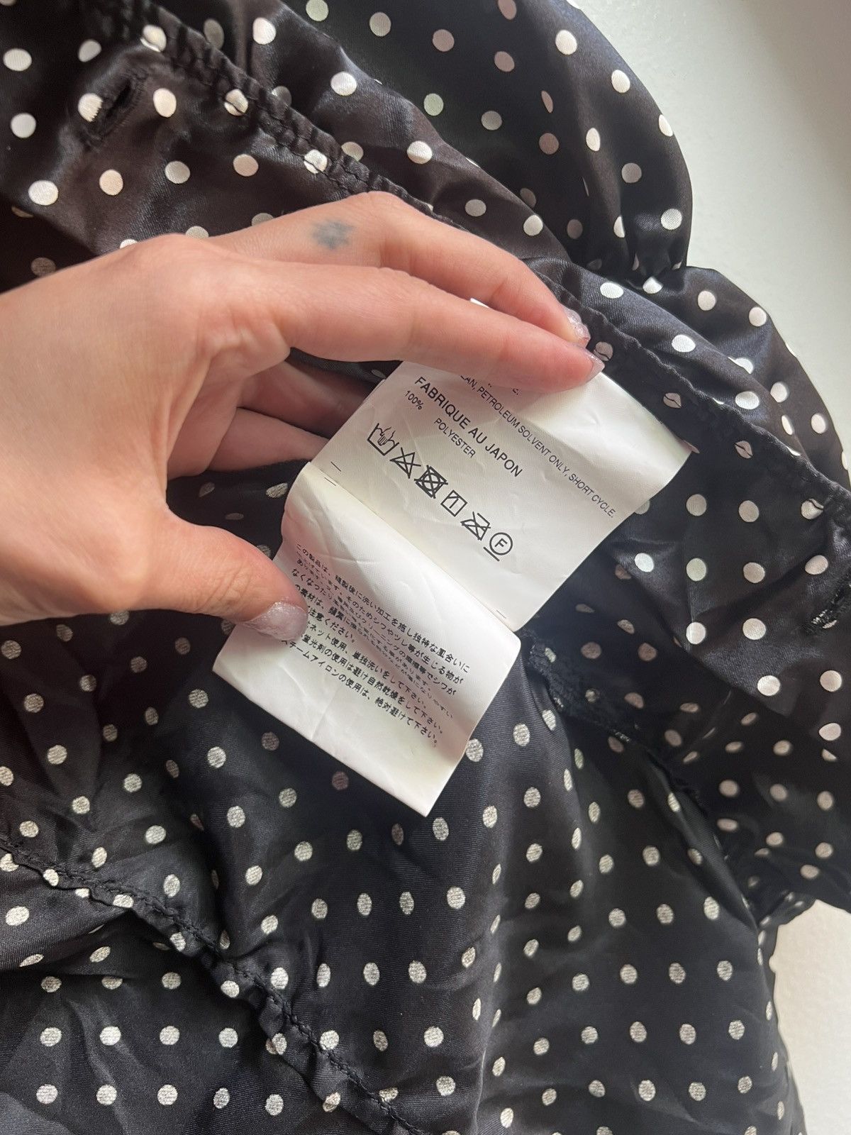 Comme des Garcons PLAY Black And White Polka Dot Blouse Button Up Size S / US 4 / IT 40 - 7 Thumbnail