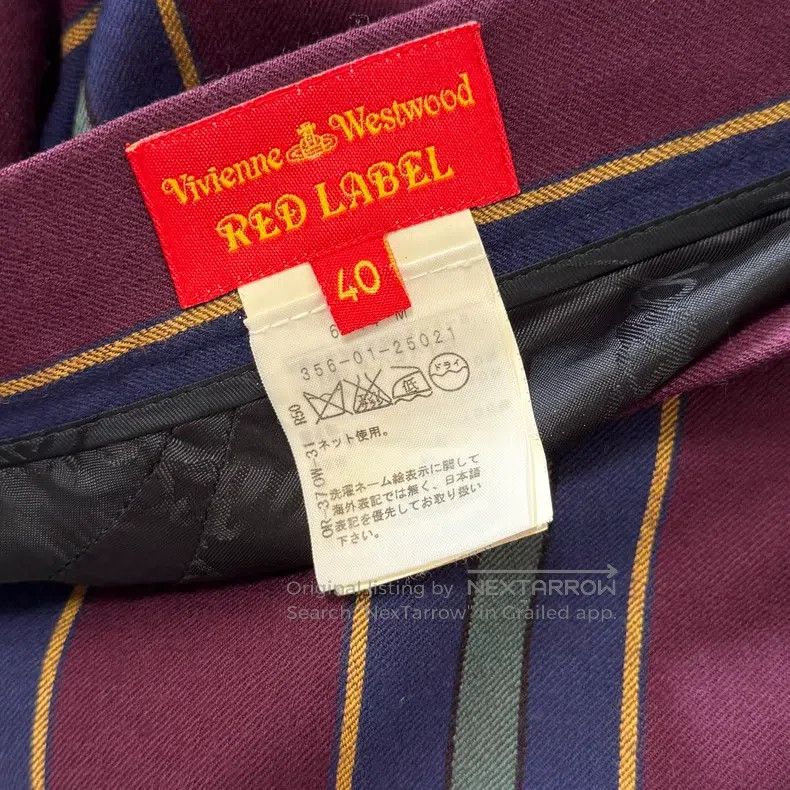 Vivienne Westwood Vivienne Westwood Striped Skirt, Asymmetrical Skirt Size 26" / US 2 / IT 38 - 7 Thumbnail
