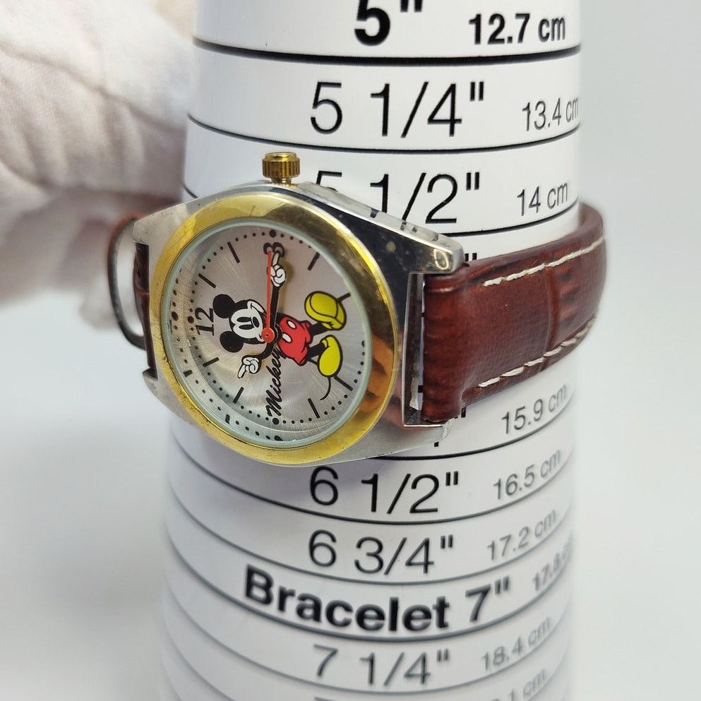 Disney Disney Mickey Mouse Analog Watch Silver/Gold Face Size ONE SIZE - 10 Thumbnail