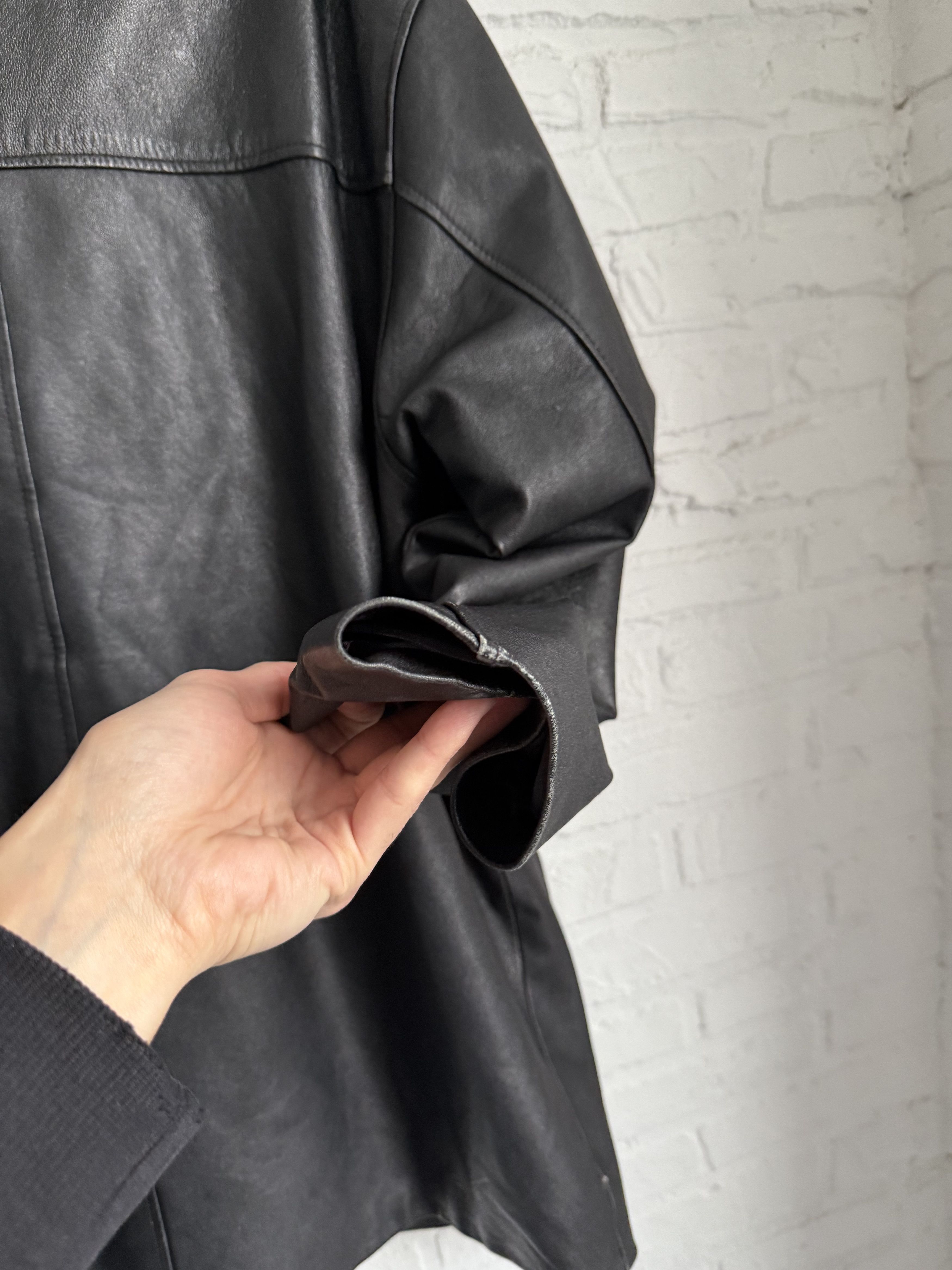 Chevignon Vintage 80s Chevignon leather coat jacket Size US XL / EU 56 / 4 - 14 Thumbnail