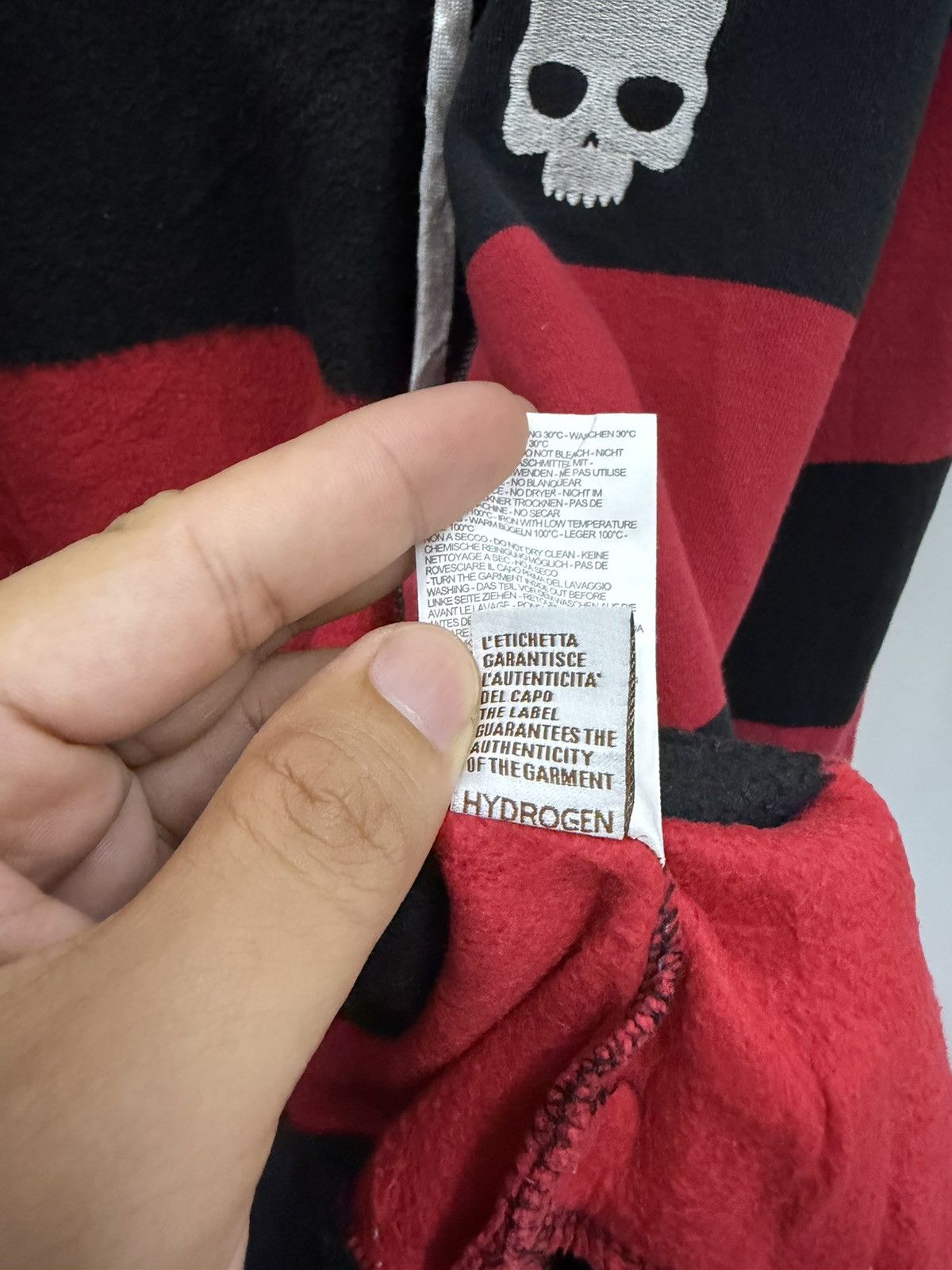 HYDROGEN HYDROGEN PUNKS EMBROIDERY SKULL LIMITED EDITION HOODIE Size US L / EU 52-54 / 3 - 9 Thumbnail