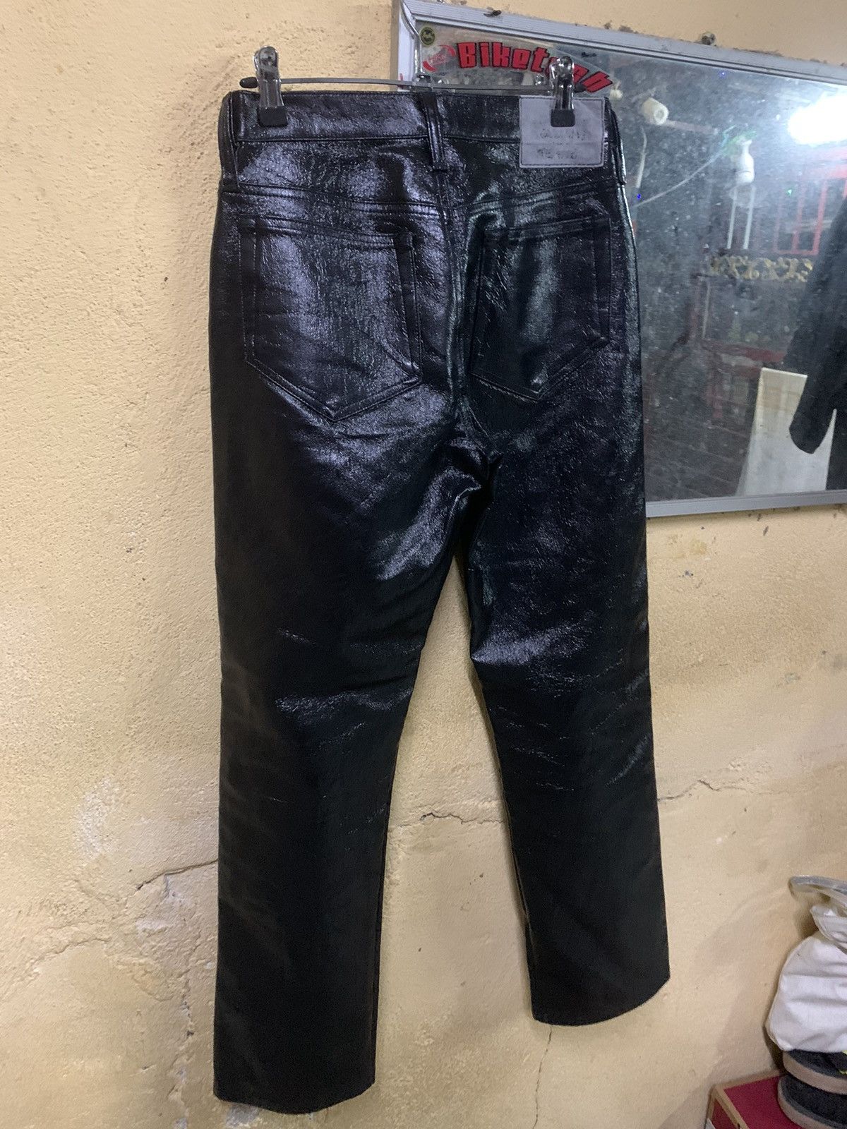 Todd Oldham × Vintage Vintage 90s Todd Oldham Jeans Shiny Rave Size 26" / US 2 / IT 38 - 9 Thumbnail