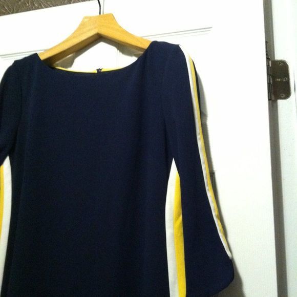 Vince Camuto VINCE CAMUTO WOMEN'S NEW NAVY 94%POLYESTER DRESS SIZE:12 Size XL / US 12-14 / IT 48-50 - 4 Thumbnail