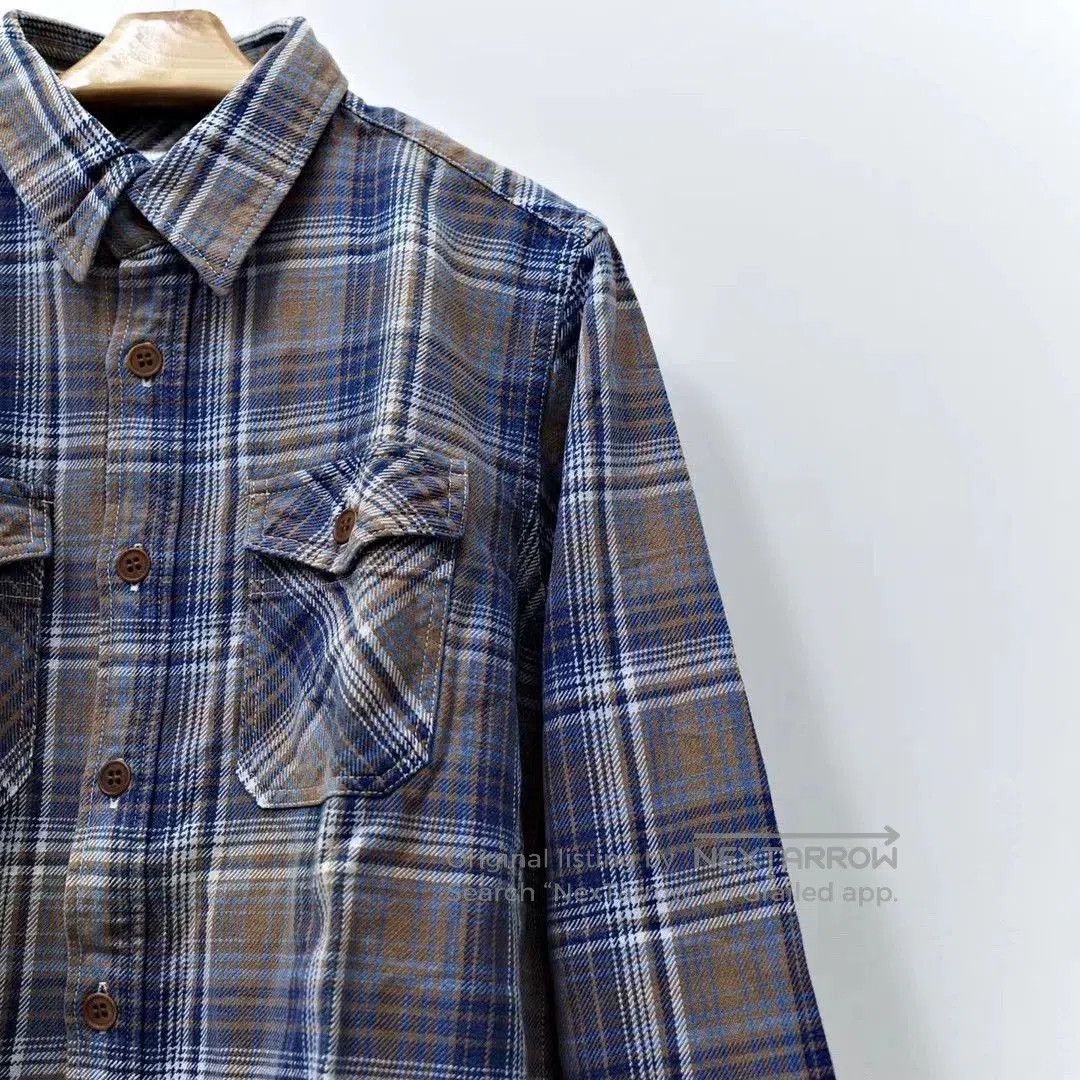 Visvim VISVIM 16ss BLACK ELK INDIGO CHECK FLANNEL. Size US M / EU 48-50 / 2 - 3 Thumbnail