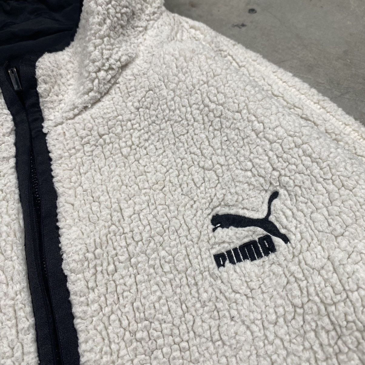 Puma Puma Sherpa Fleece Reversible Jacket Size US M / EU 48-50 / 2 - 3 Thumbnail