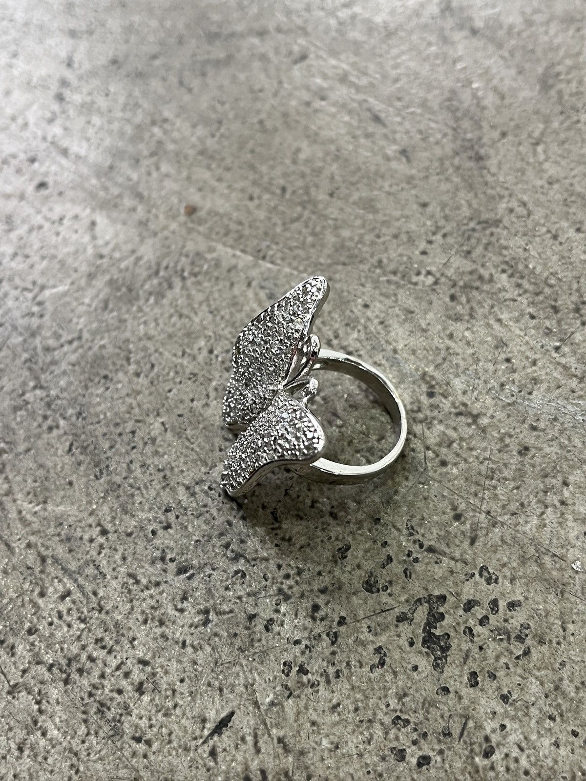 Other Artisanal Diamond Butterfly Ring (unisex) Size ONE SIZE - 3 Thumbnail