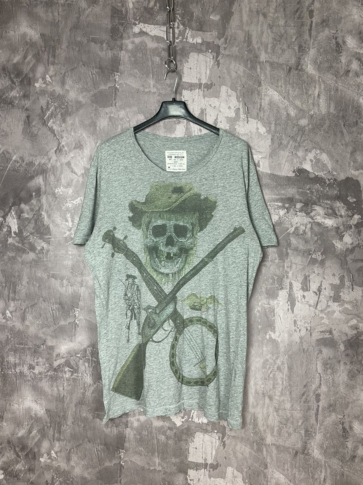 Allsaints × Vintage T-shirt Vintage Allsaints Distressed Faded Art Graffiti Rare Size US M / EU 48-50 / 2 - 1 Thumbnail
