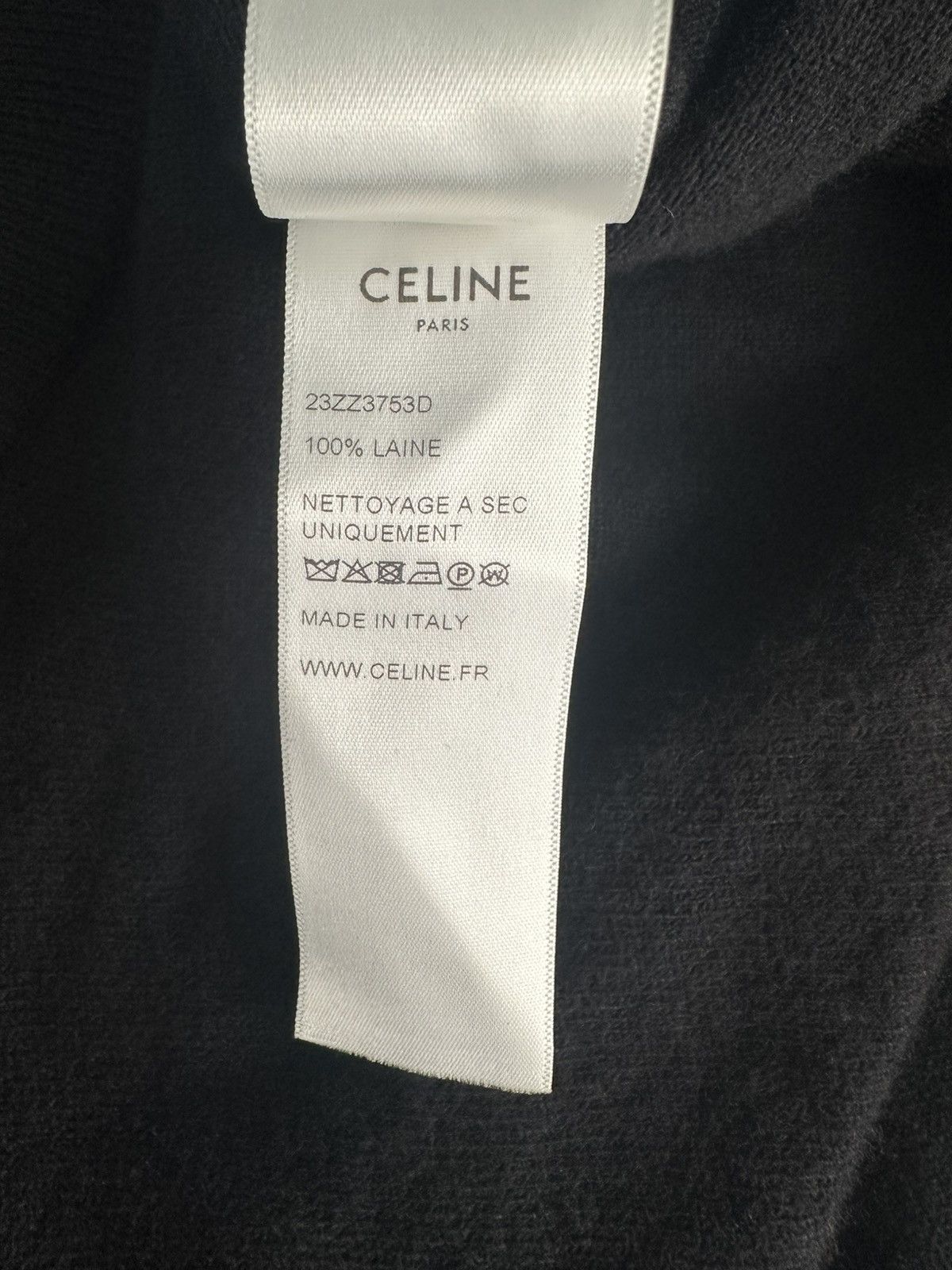 Celine Celine SS19 Black crewneck knit | Grailed