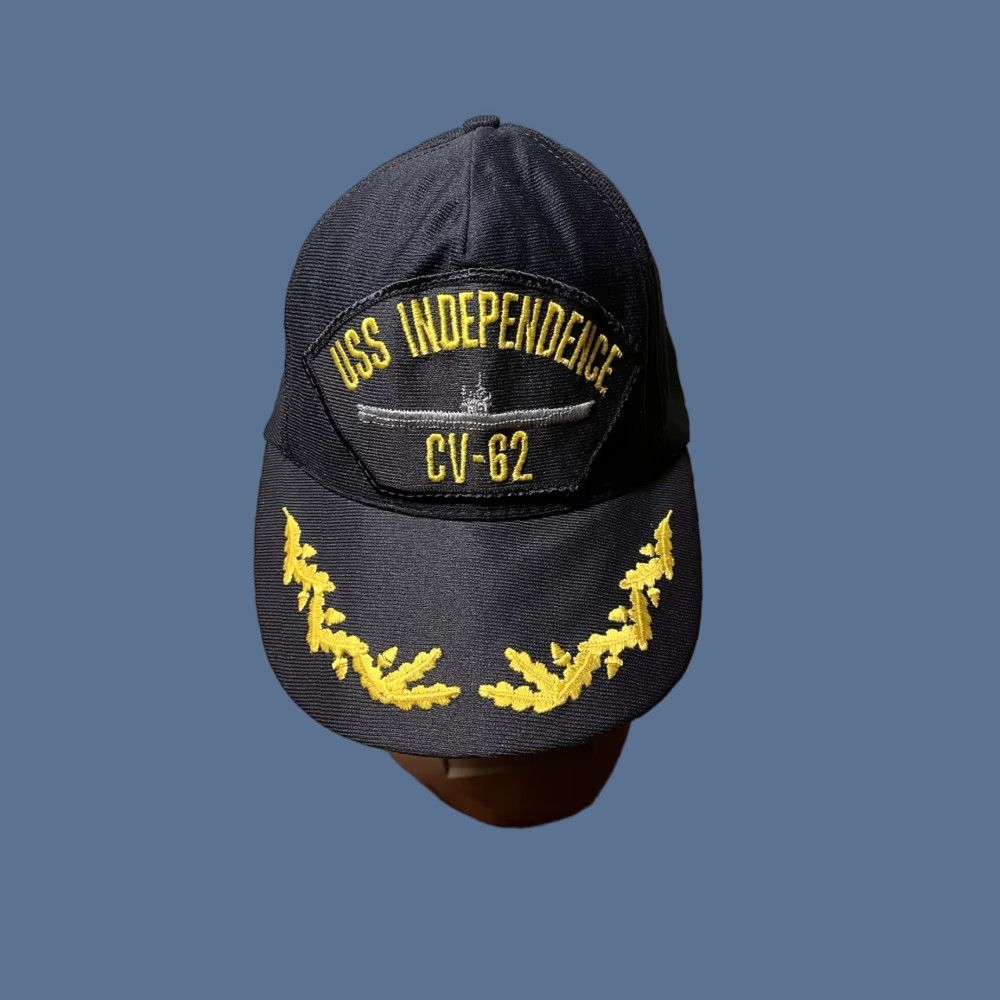 Vintage VINTAGE Northstar USS Independence CV-62 Navy Aircraft Carrier Snapback Hat Size ONE SIZE - 1 Thumbnail
