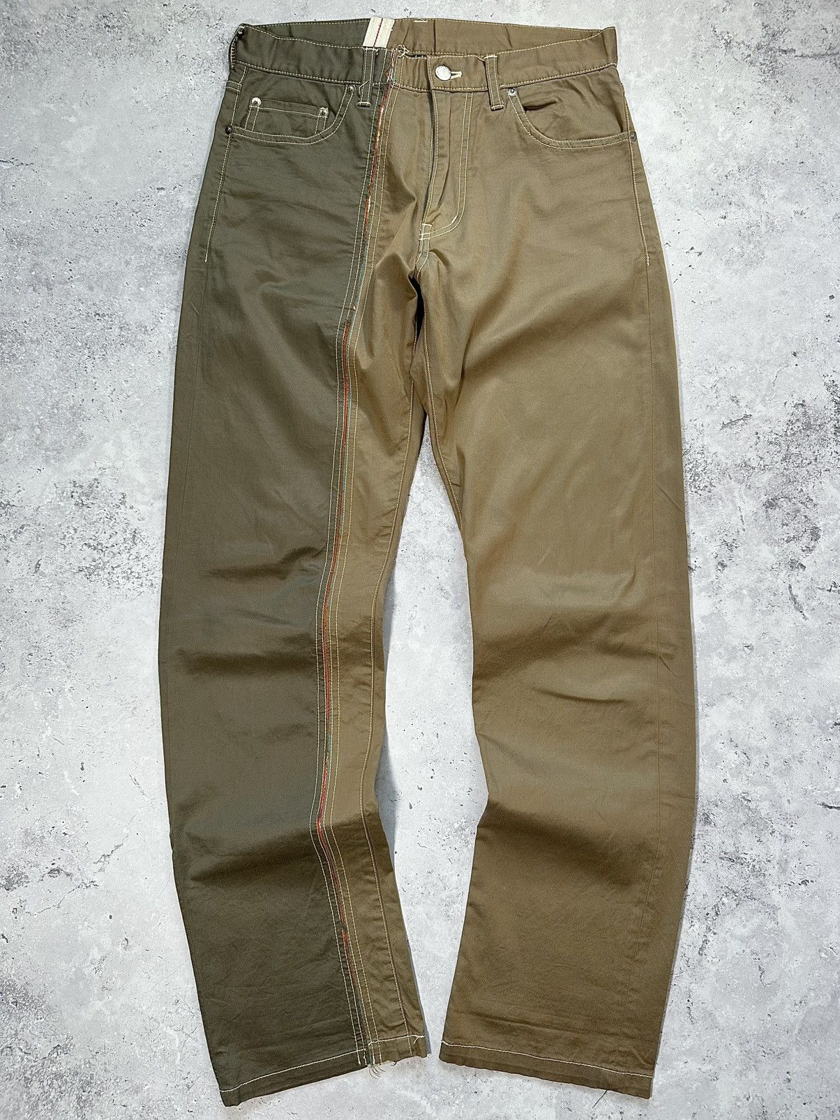 Comme des Garcons Homme Comme Des Garçons Homme AD2000 Split Reconstruction Trousers Size US S / EU 44-46 / 1 - 1 Thumbnail