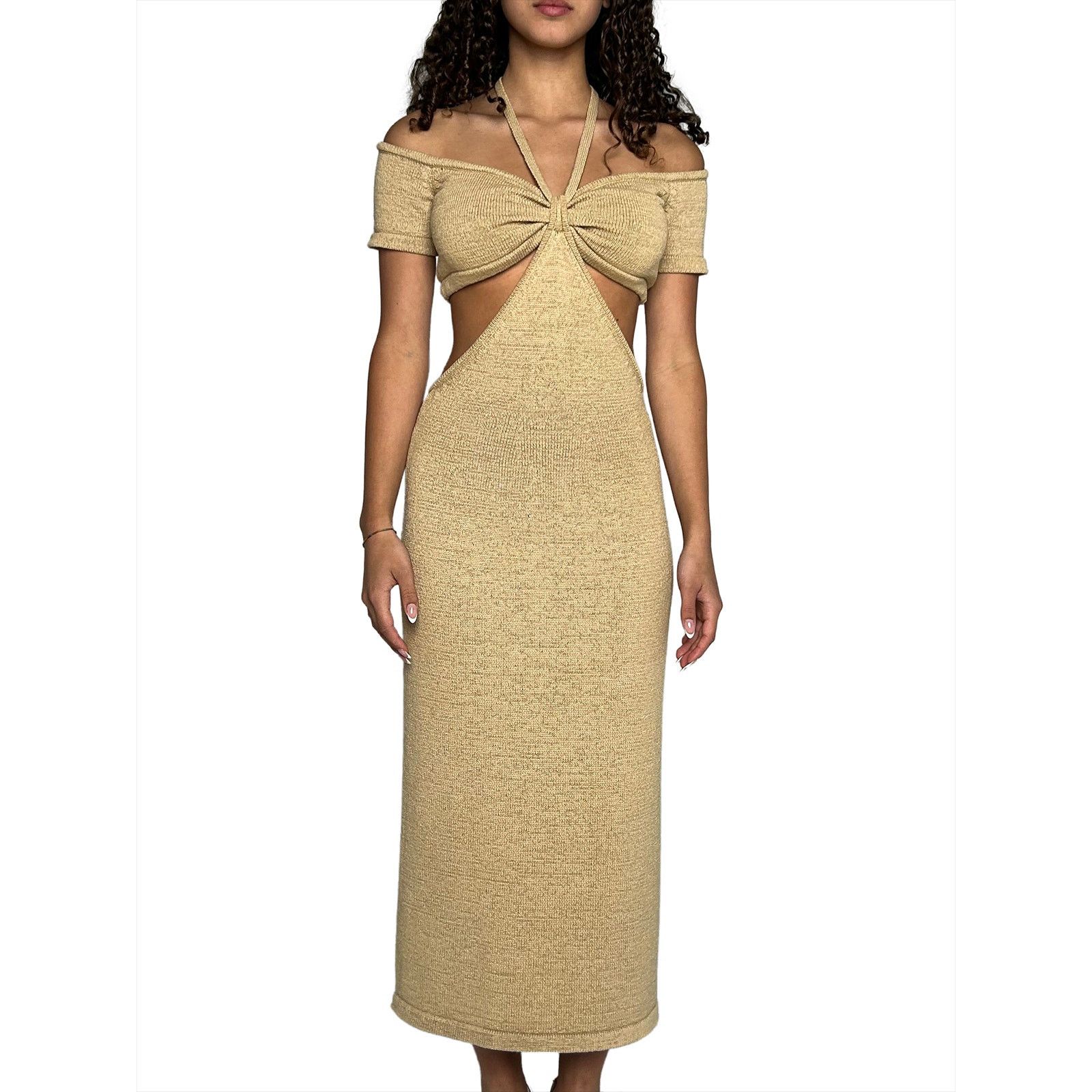 Cult Gaia Brown knitted maxi dress Size S / US 4 / IT 40 - 2 Thumbnail