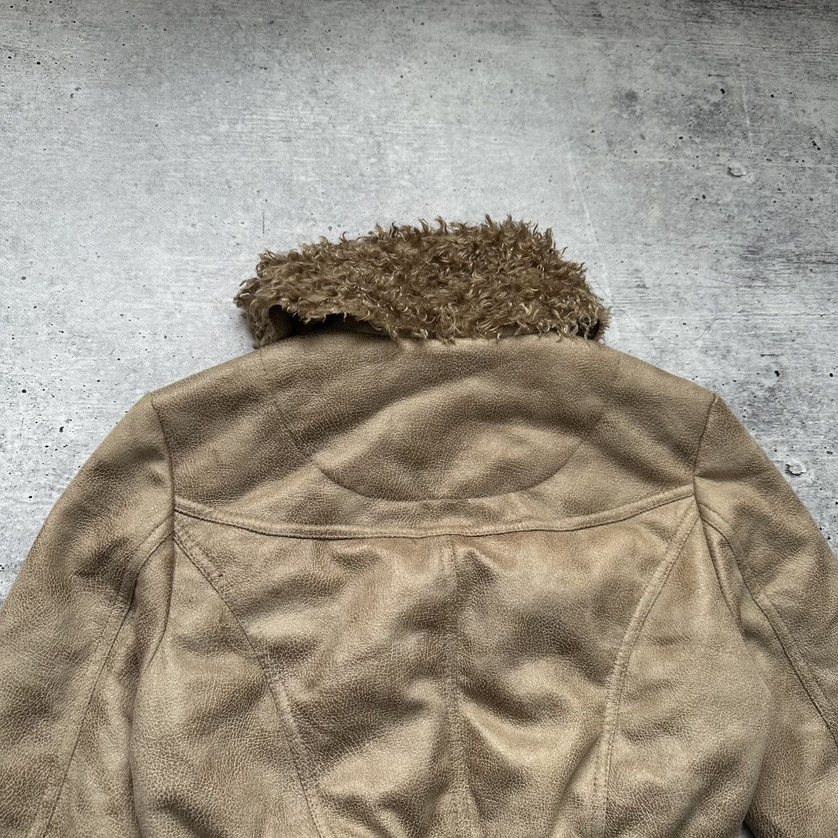 Abercrombie & Fitch Vintage Chicoree Suede/Faux Fur Cropped Jacket Hype Y2K Size S / US 4 / IT 40 - 11 Thumbnail