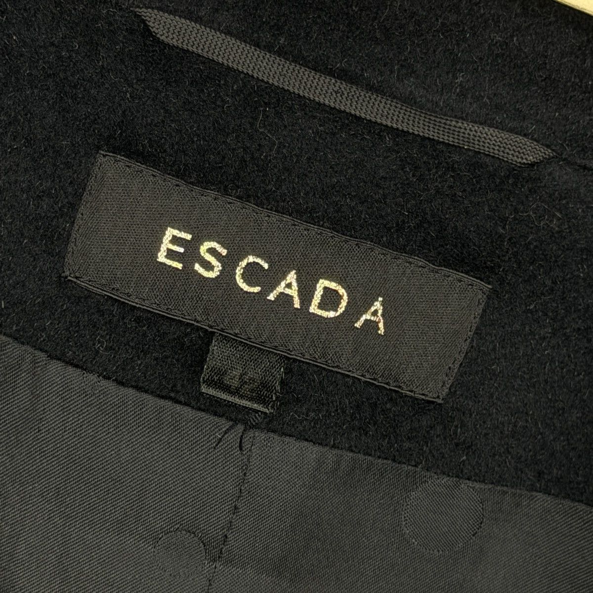 Escada Escada Piacenza Rabbit Wool Coat Double Breasted Black Size M / US 6-8 / IT 42-44 - 5 Thumbnail