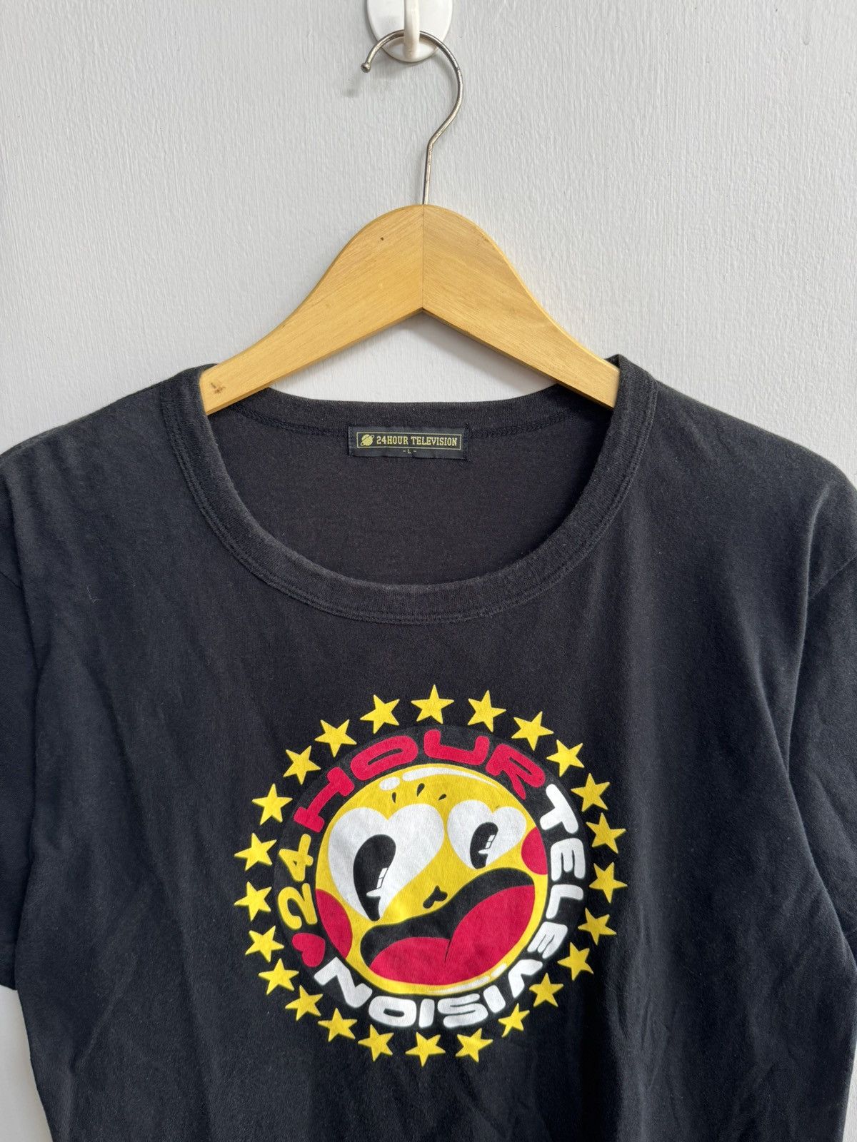 Japanese Brand VINTAGE 24 HOUR TELEVISION MOON EYE MOTIF BLACK T SHIRT Size US L / EU 52-54 / 3 - 2 Thumbnail