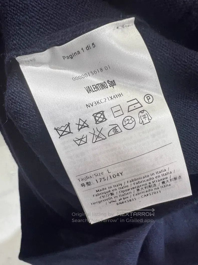 Valentino Valentino Blue long-sleeved sweater Size L / US 10 / IT 46 - 6 Thumbnail