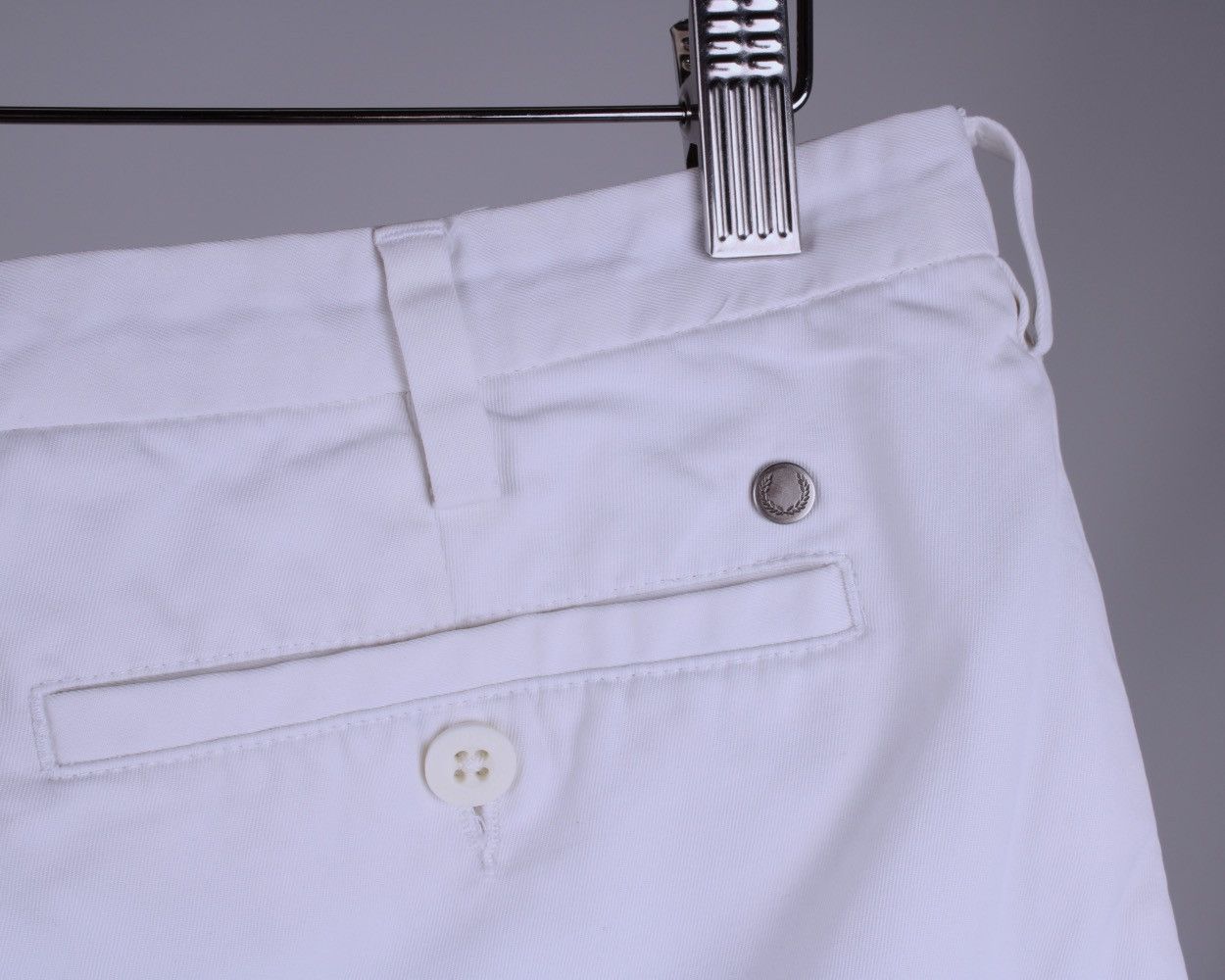 Fred Perry × Vintage FRED PERRY Vintage Classic White Cotton Shorts Casual Chino Size US 34 / EU 50 - 4 Thumbnail