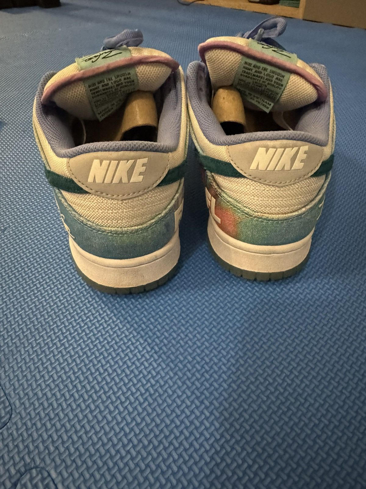 Nike Futura Laboratories x Nike Dunk Low SB 'Bleached Aqua' Size US 9 / EU 42 - 6 Thumbnail