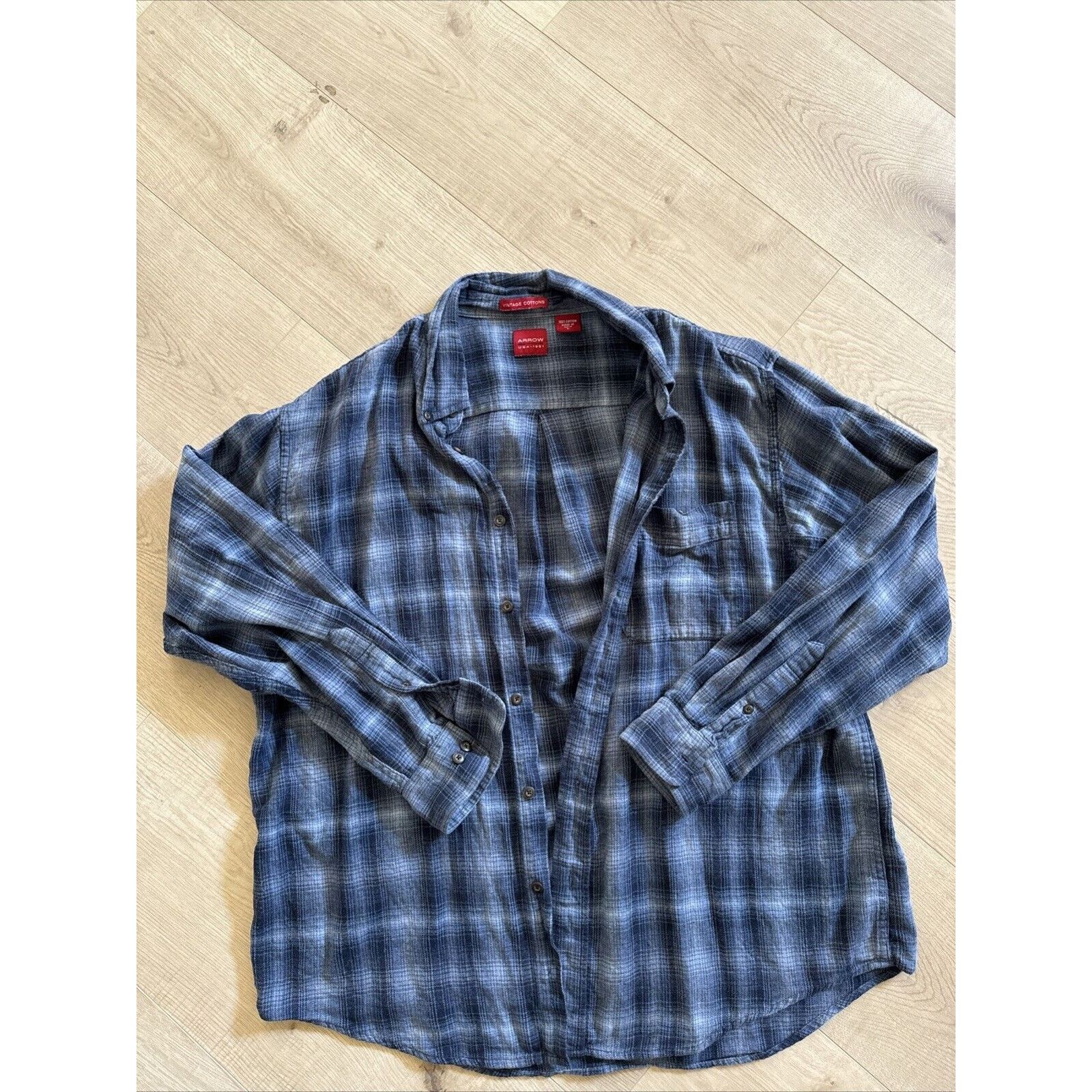 Arrow Vintage Cottons Arrow USA Men’s Size large Blue Size US L / EU 52-54 / 3 - 2 Thumbnail