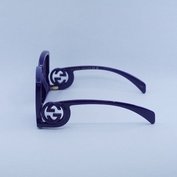 Gucci 🕶️ New Gucci GG1326S 006 Sunglasses - Violet Frame Size ONE SIZE - 9 Thumbnail