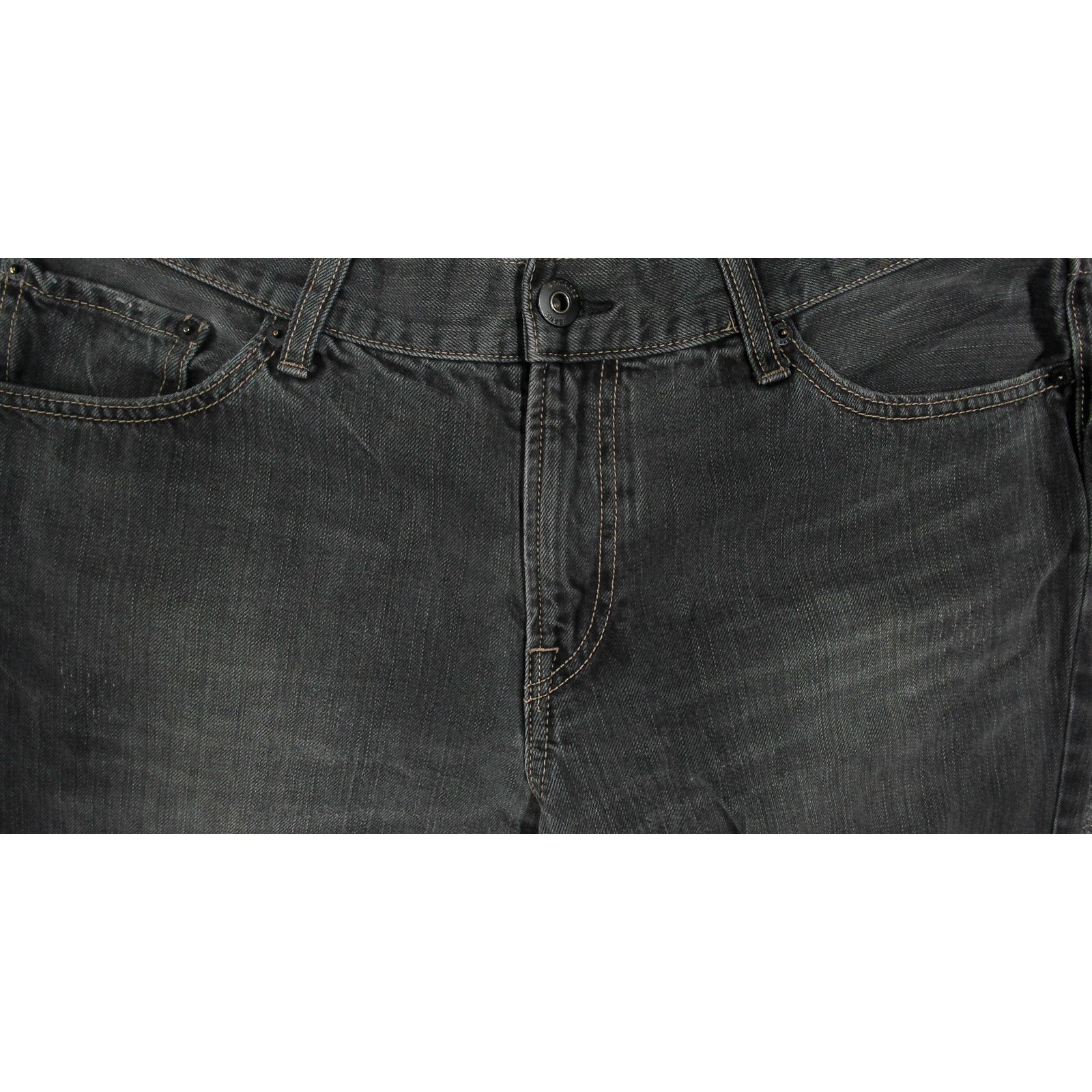 Express Express Faded Black Wash Distressed Denim Jeans 36x30 Size US 36 / EU 52 - 11 Thumbnail