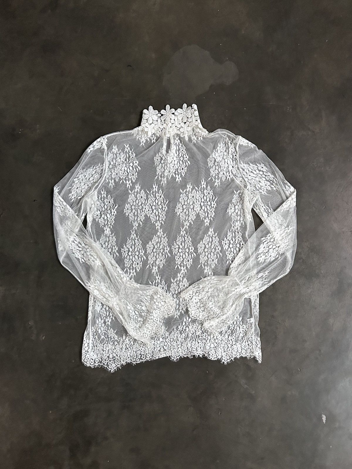 Other Avant-Garde Lace Tutrleneck Top Size M / US 6-8 / IT 42-44 - 5 Thumbnail