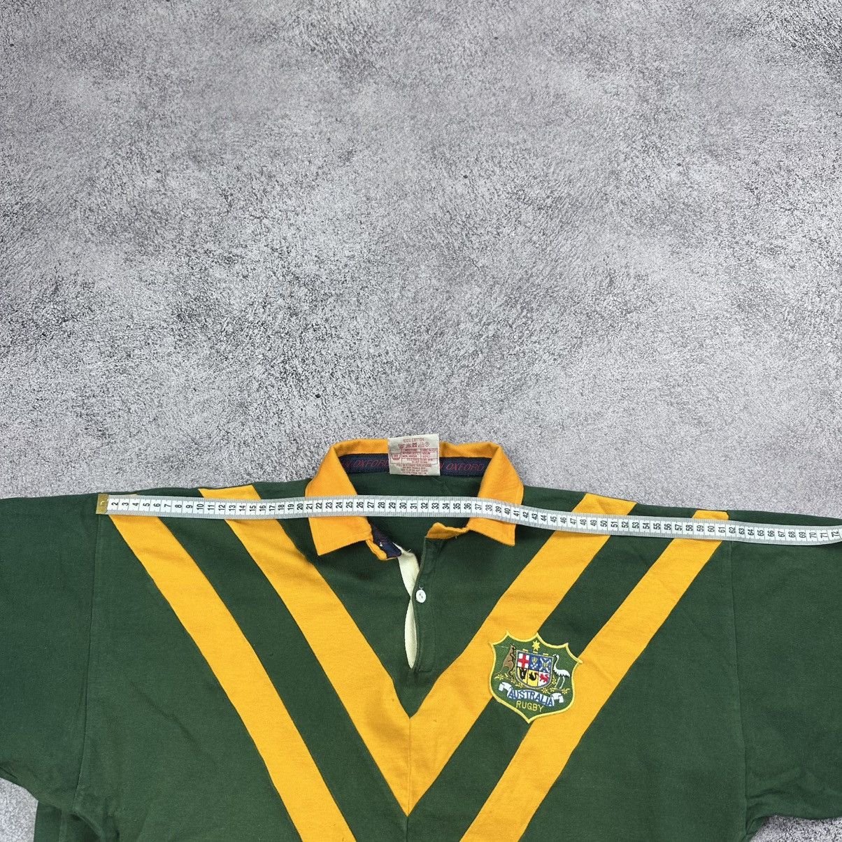 Cotton Traders Cotton Oxford 80's Australia Rugby Union Sleeve Shirt Jersey Size US S / EU 44-46 / 1 - 6 Thumbnail