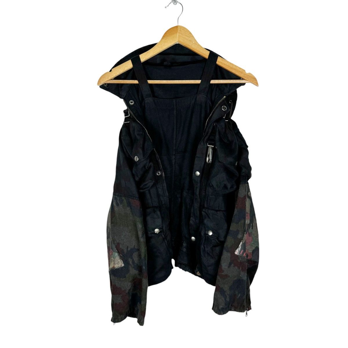 Japanese Brand 🔥VINTAGE SWISS M70 HOODIE BONDAGE CAMO JACKET Size US M / EU 48-50 / 2 - 13 Thumbnail
