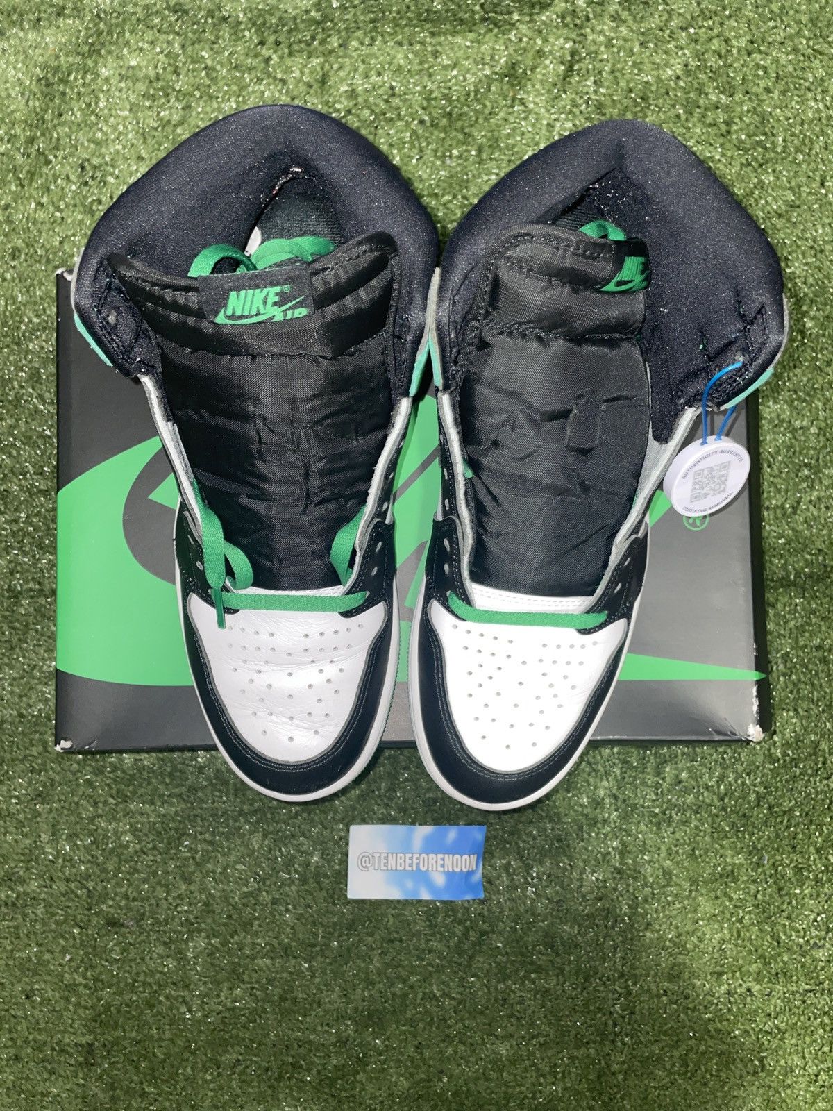 Nike Jordan 1 Retro High OG Lucky Green Size 9.5 Size US 9.5 / EU 42-43 - 6 Thumbnail