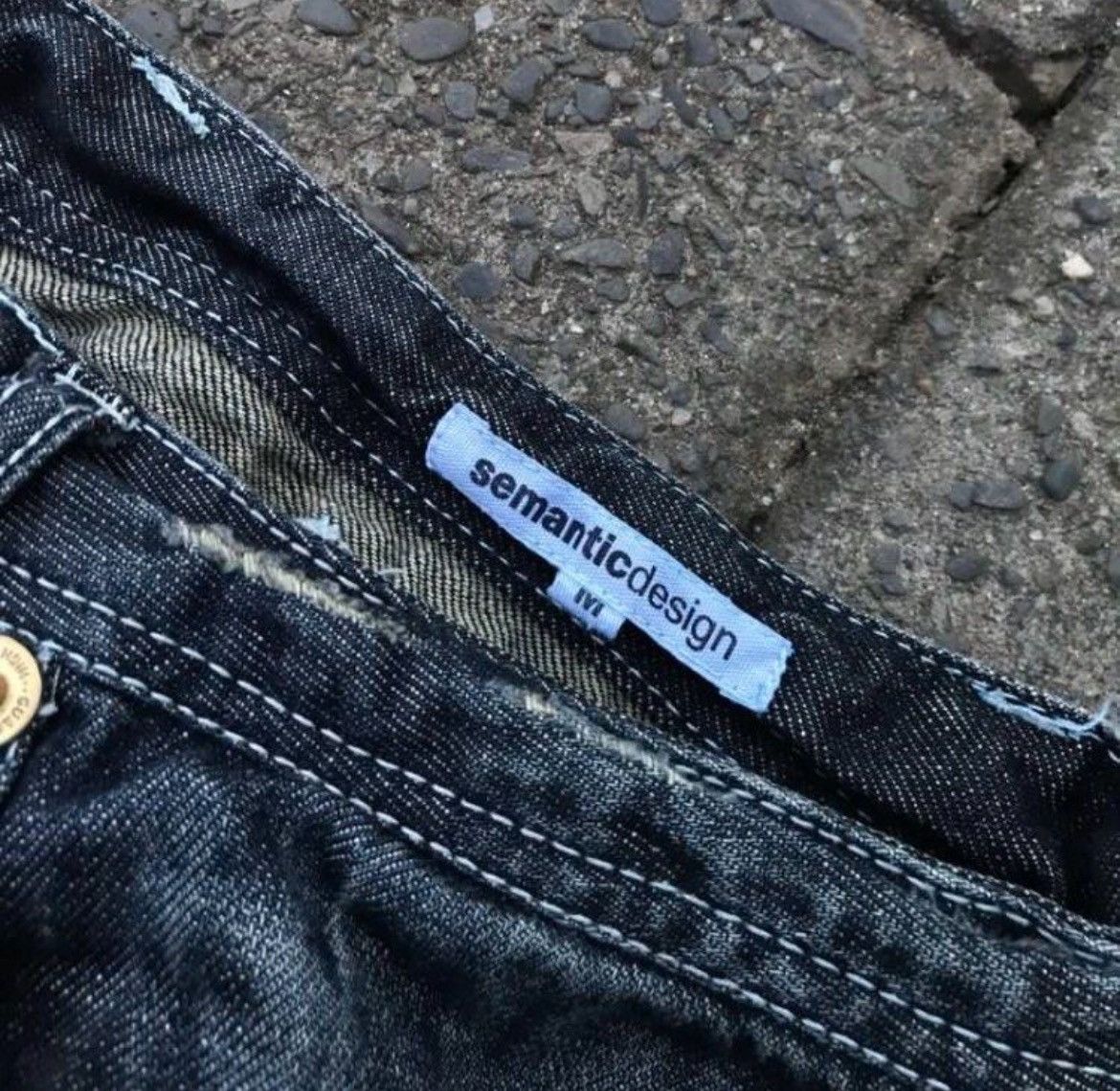 semanticdesign Semantic Design Faded Flare Denim Pants Size US 32 / EU 48 - 8 Thumbnail
