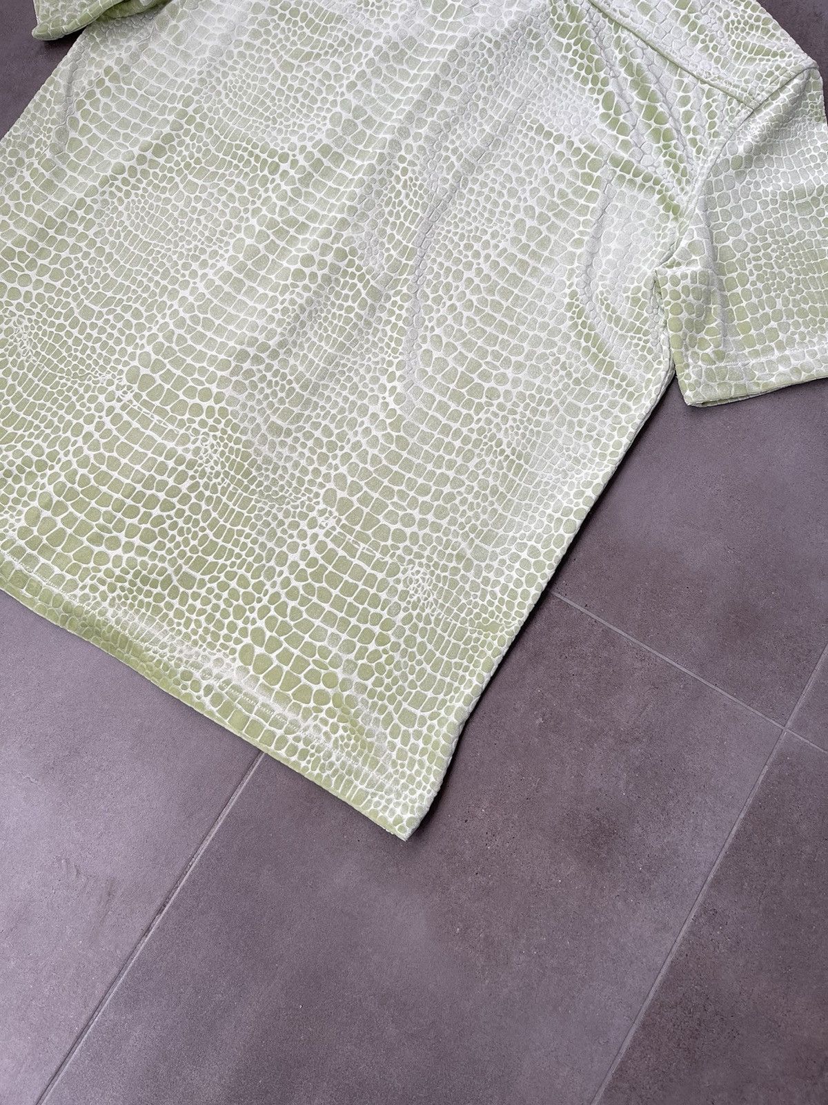 Han Kjobenhavn !DS! SS21 Han Kjobenhavn Pale Green Croc Skin Summer Shirt Size US M / EU 48-50 / 2 - 18 Thumbnail