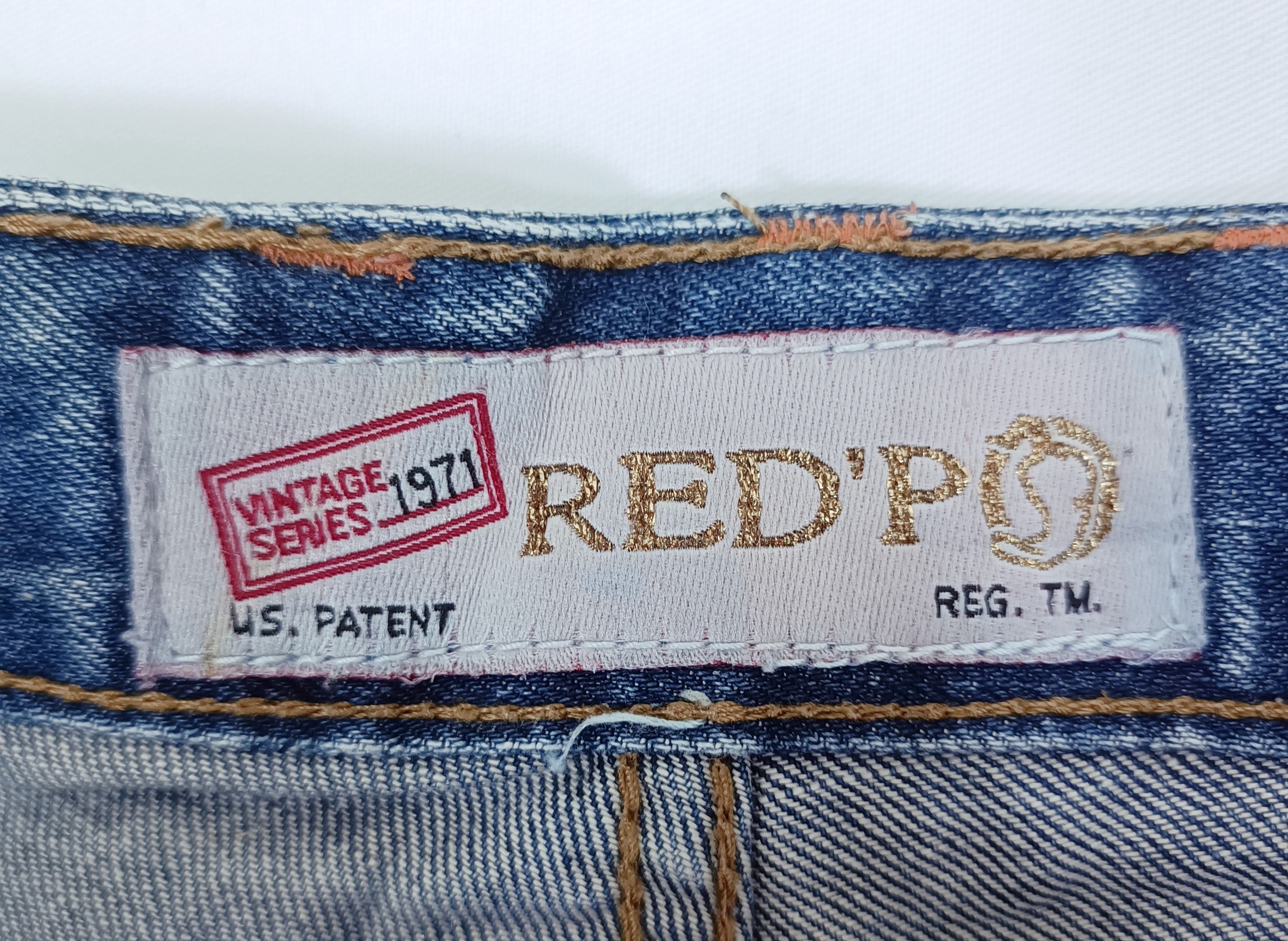 Japanese Brand Vintage Red Pepper Blue Wash Flare Jeans Bell Bottom Denim Size 28" / US 6 / IT 42 - 13 Thumbnail