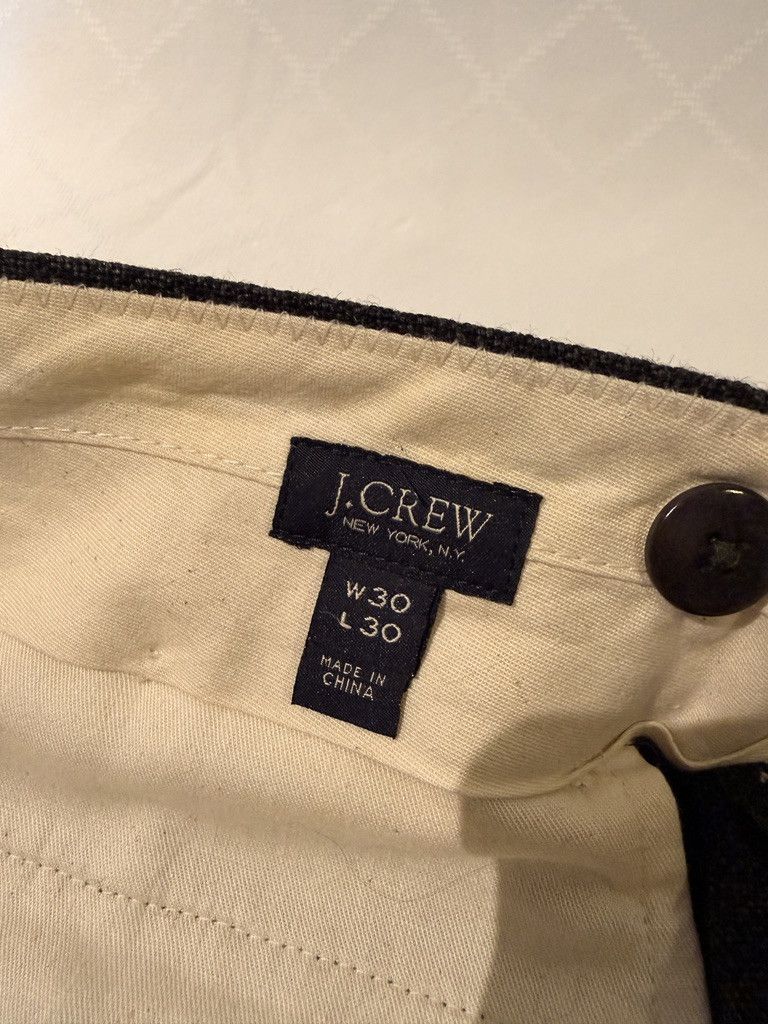 J.Crew J. Crew Dark Gray Thornproof Wool Trousers Size US 30 / EU 46 - 5 Thumbnail