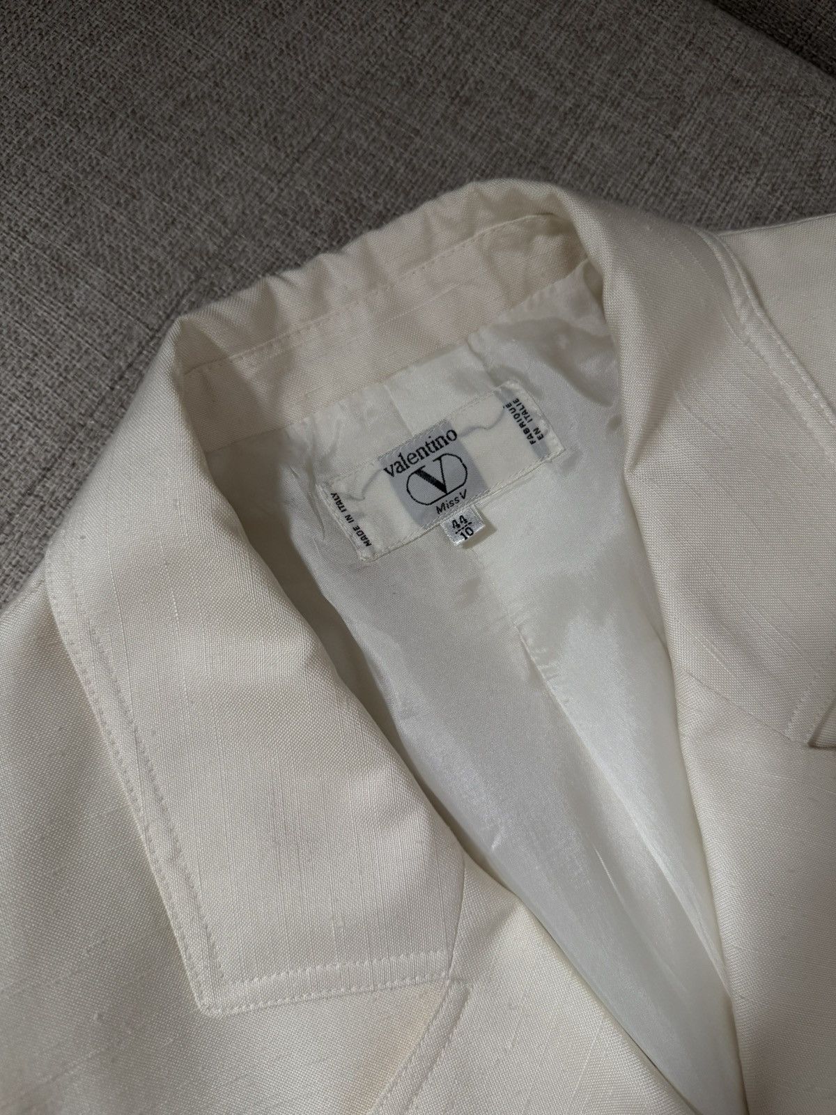 Valentino Valentine White Long Sleeve Double Breasted Blazer IT44 Size M / US 6-8 / IT 42-44 - 4 Thumbnail