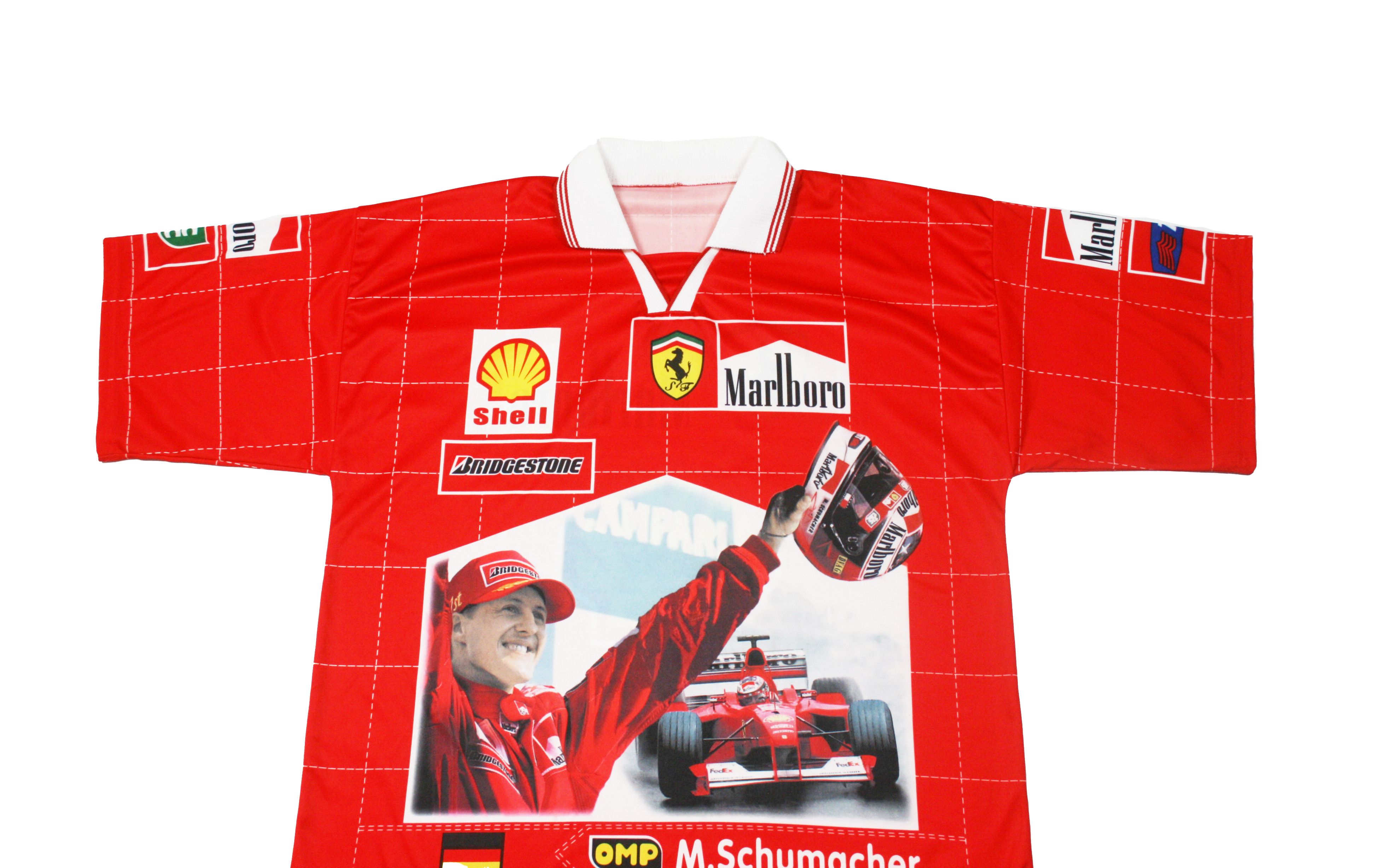 Ferrari 90S Formula 1 Marlboro Michael Schumacher Big Logo Jersey Size US XXL / EU 58 / 5 - 3 Thumbnail