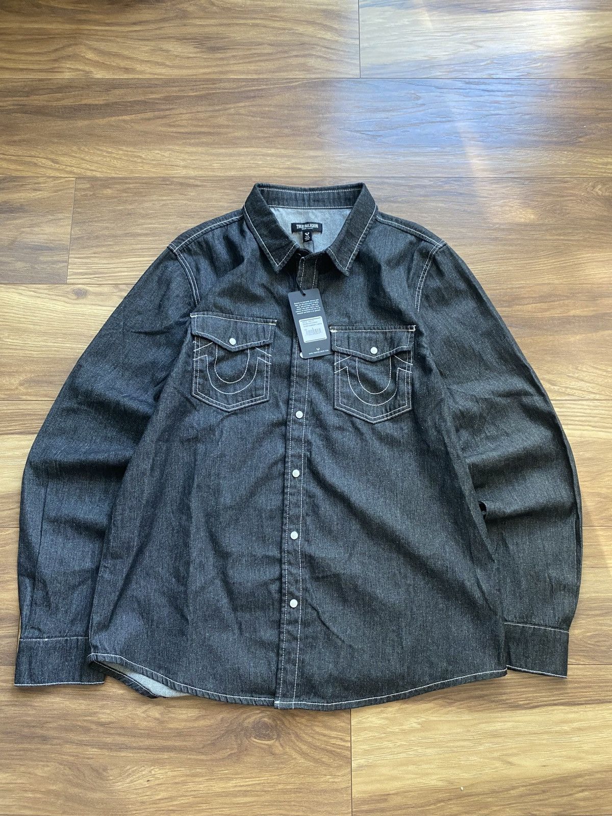 True Religion New True Religion Overshirt Jacket Denim Size US L / EU 52-54 / 3 - 8 Thumbnail
