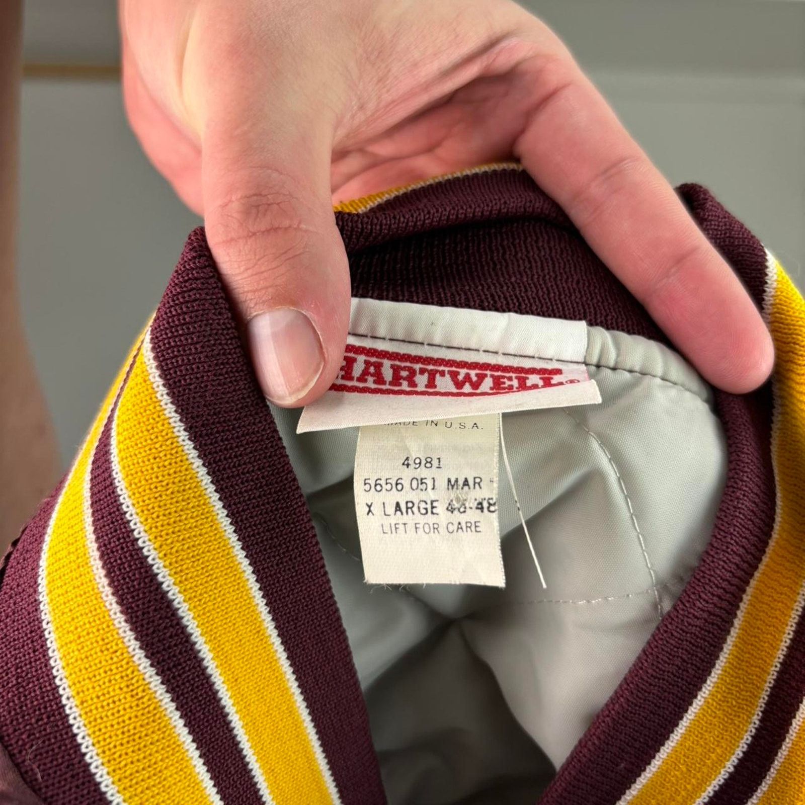 Carhartt × Jeff Hamilton × Vintage 70s Varsity Jacket Size US XL / EU 56 / 4 - 4 Thumbnail