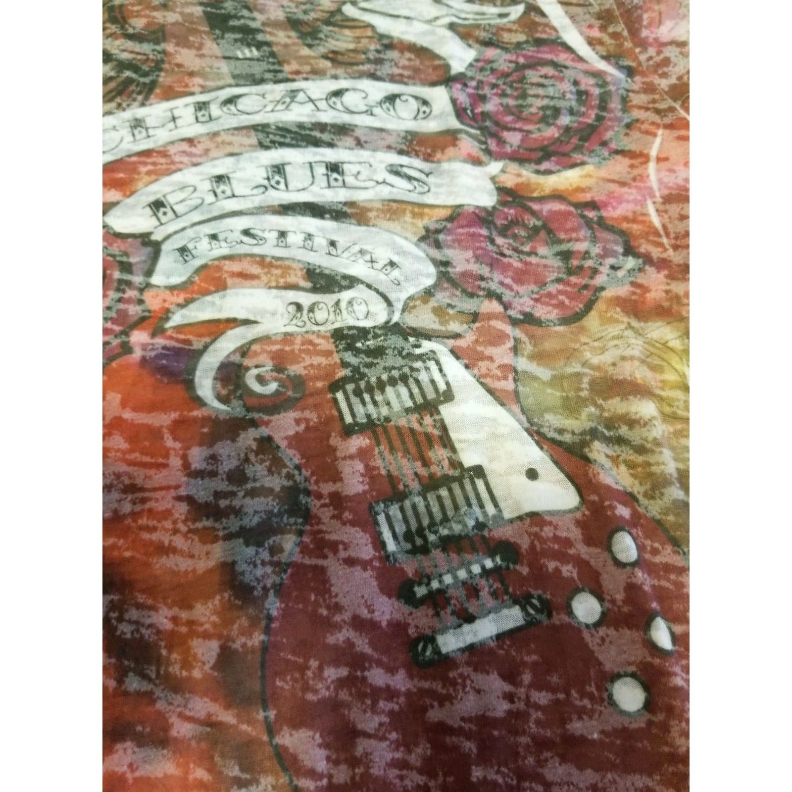 Vintage VINTAGE Chicago Blues Festival 2010 Tie-dyed Women's Short Sleeve TShirt SZ S Size S / US 4 / IT 40 - 7 Thumbnail
