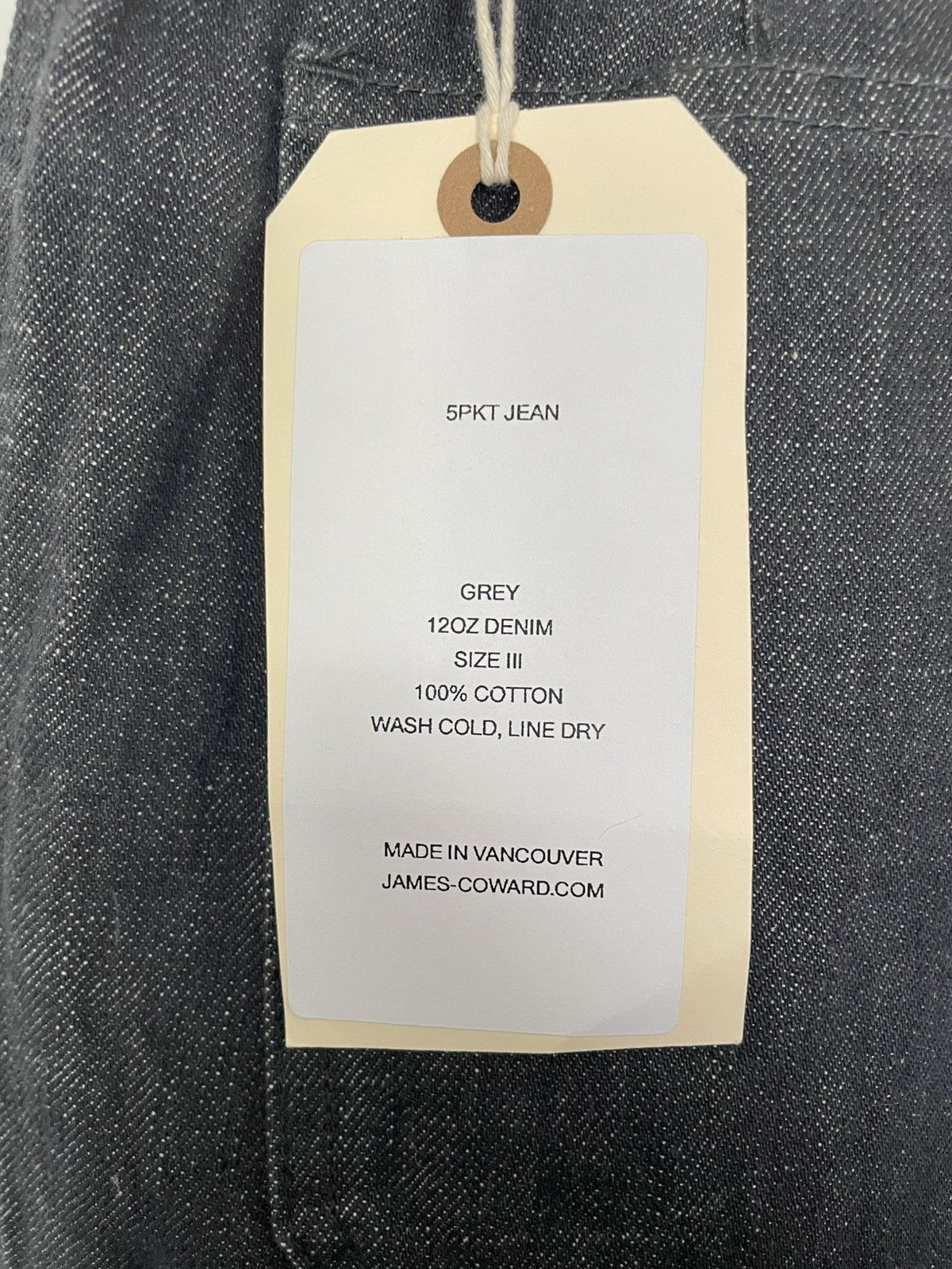 James Coward James coward | Grey Denim 5 pkt Jean | Sz 3 | NWT Size US 33 - 3 Thumbnail