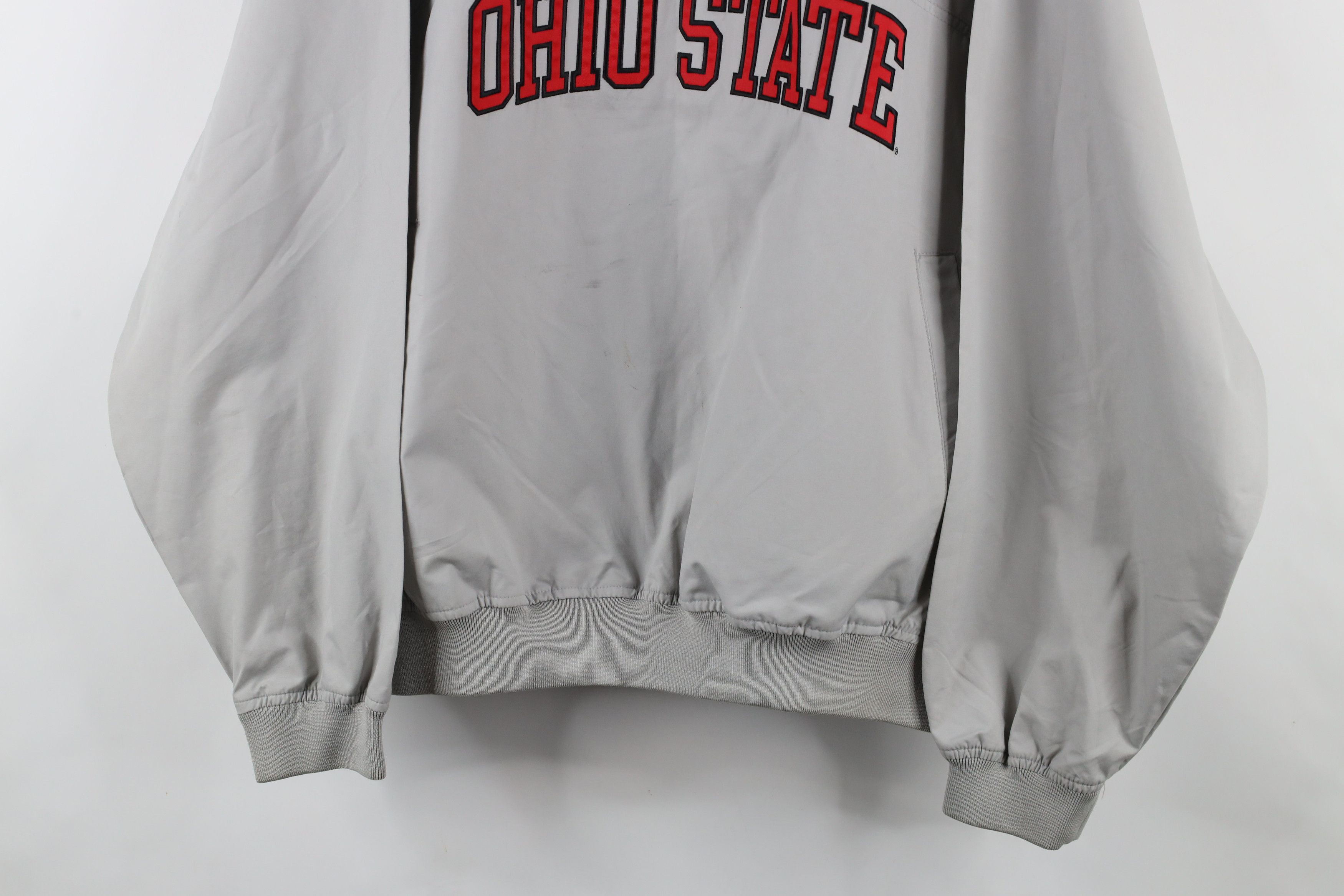Nike × Vintage Vintage Nike Center Swoosh Ohio State University Jacket Gray Size US M / EU 48-50 / 2 - 3 Thumbnail
