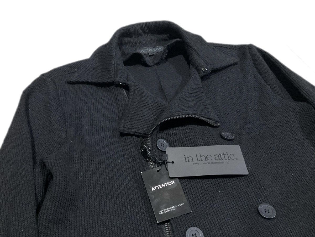 14th Addiction × If Six Was Nine × Japanese Brand 🔥Y2K Archived In The Attic Double Collar Jacket Ribbed Knit Size US L / EU 52-54 / 3 - 3 Thumbnail