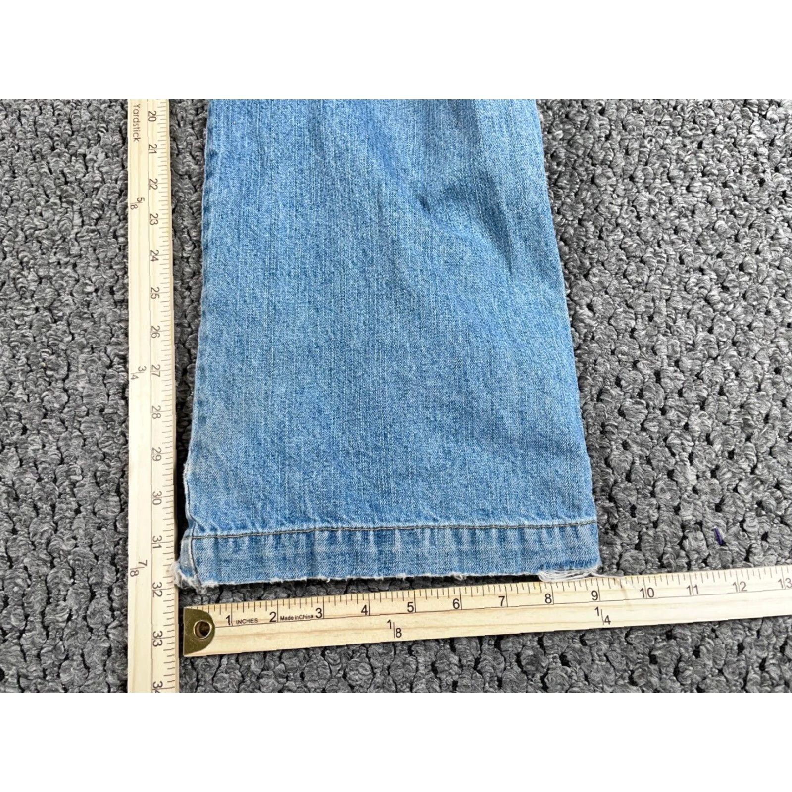 Levi's VTG Levi's Carpenter Jeans Men's 38 x 32 Blue Denim Distressed Straight Workwear 90s Grunge Punk Retro Jeans Size US 38 / EU 54 - 5 Thumbnail