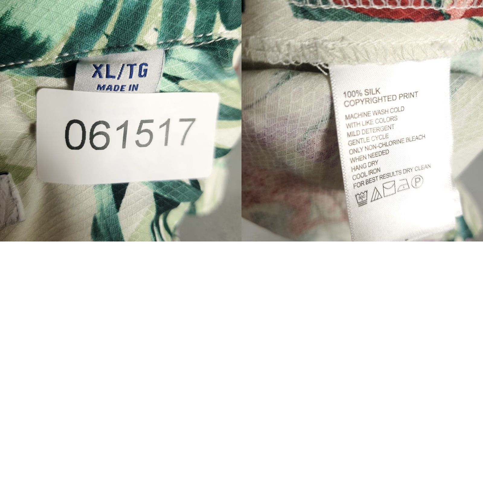 Tommy Bahama VINTAGE Tommy Bahama Shirt Mens XL Green Red Floral Silk Casual Button Up Long Sleeve Size US XL / EU 56 / 4 - 8 Thumbnail