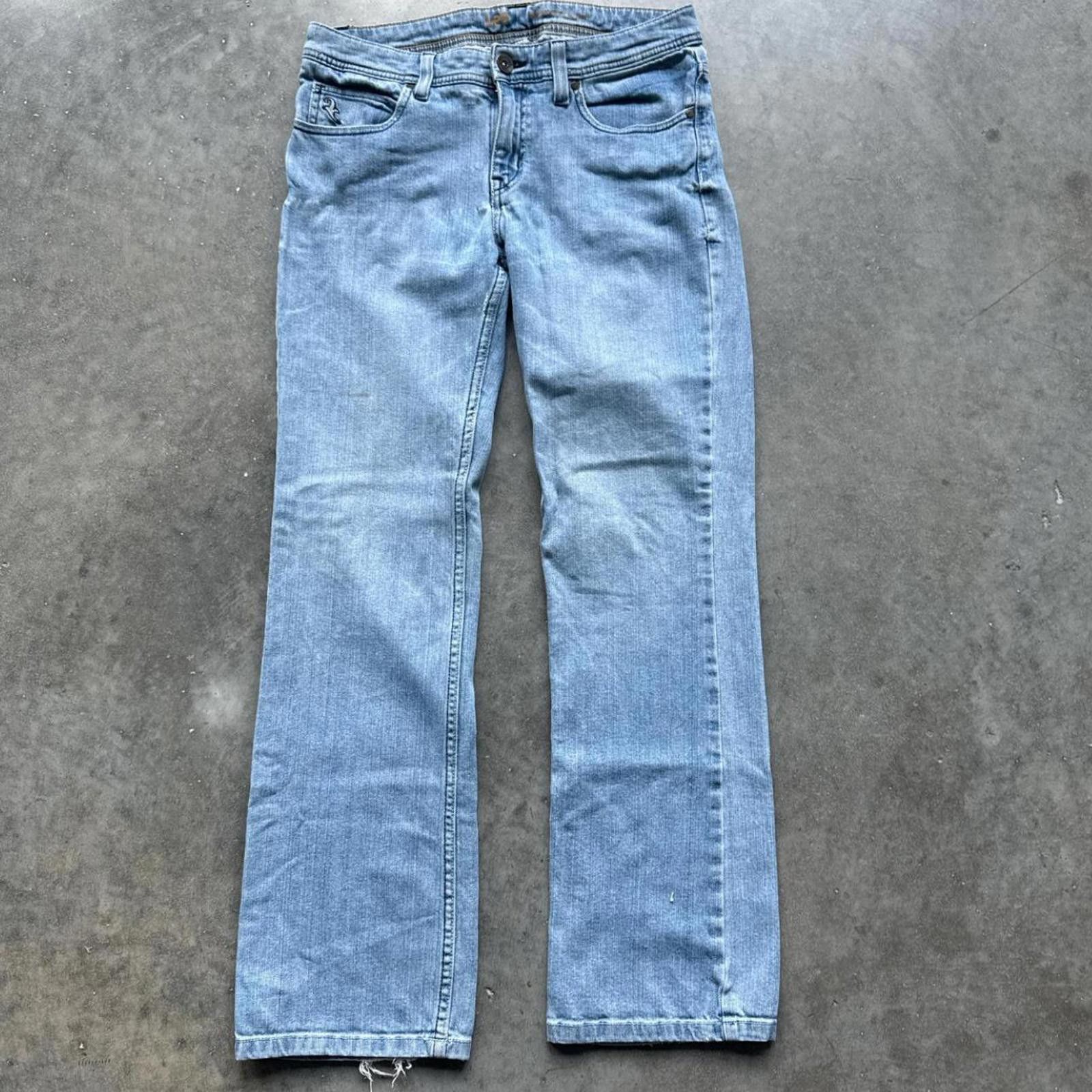 Lee Light Wash Vintage Denim Bootcut Jeans With Relaxed Fit Size 32" / US 10 / IT 46 - 2 Thumbnail
