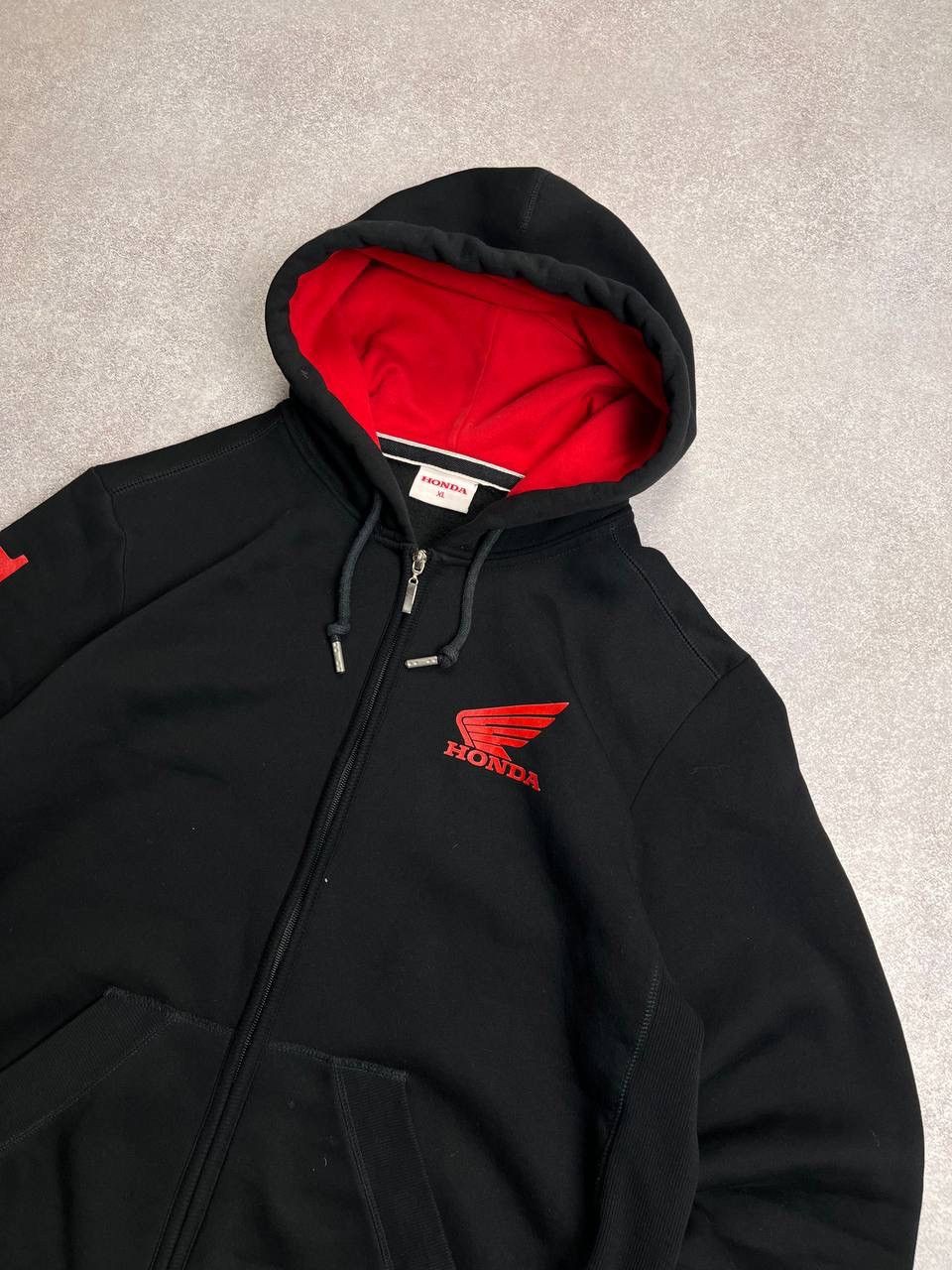 Honda × Vintage Vintage Honda Racing Boxy Zip Hoodie Y2K XL Size US XL / EU 56 / 4 - 3 Thumbnail