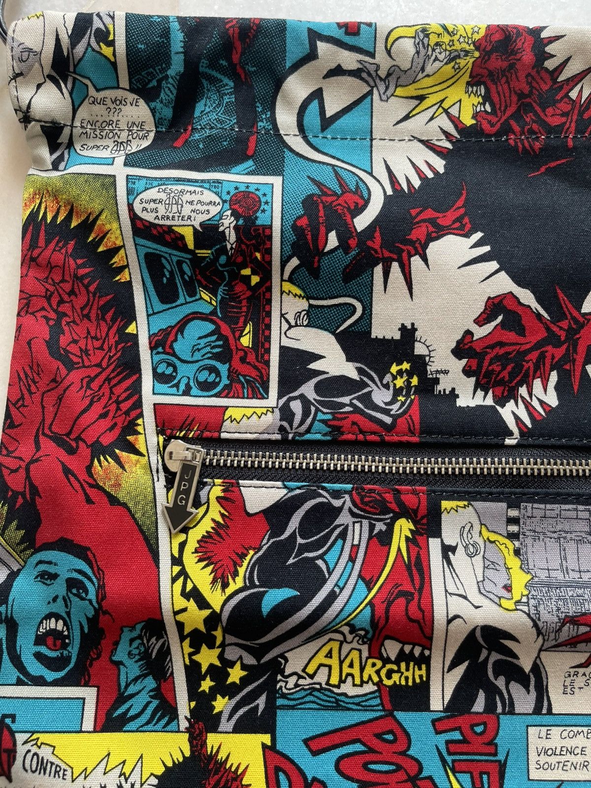 Jean Paul Gaultier 1995 Jean Paul Gaultier Comic Print Two Way Bag Size ONE SIZE - 4 Thumbnail